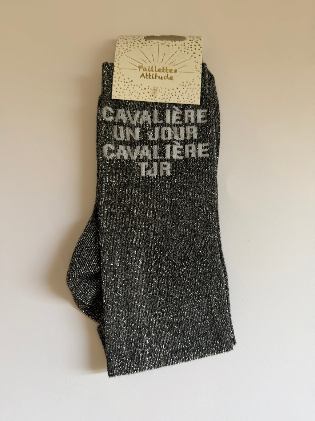 Chaussette pailletée équitation 36-41 CAVALIÈRE UN JOUR CAVALIÈRE TJR
