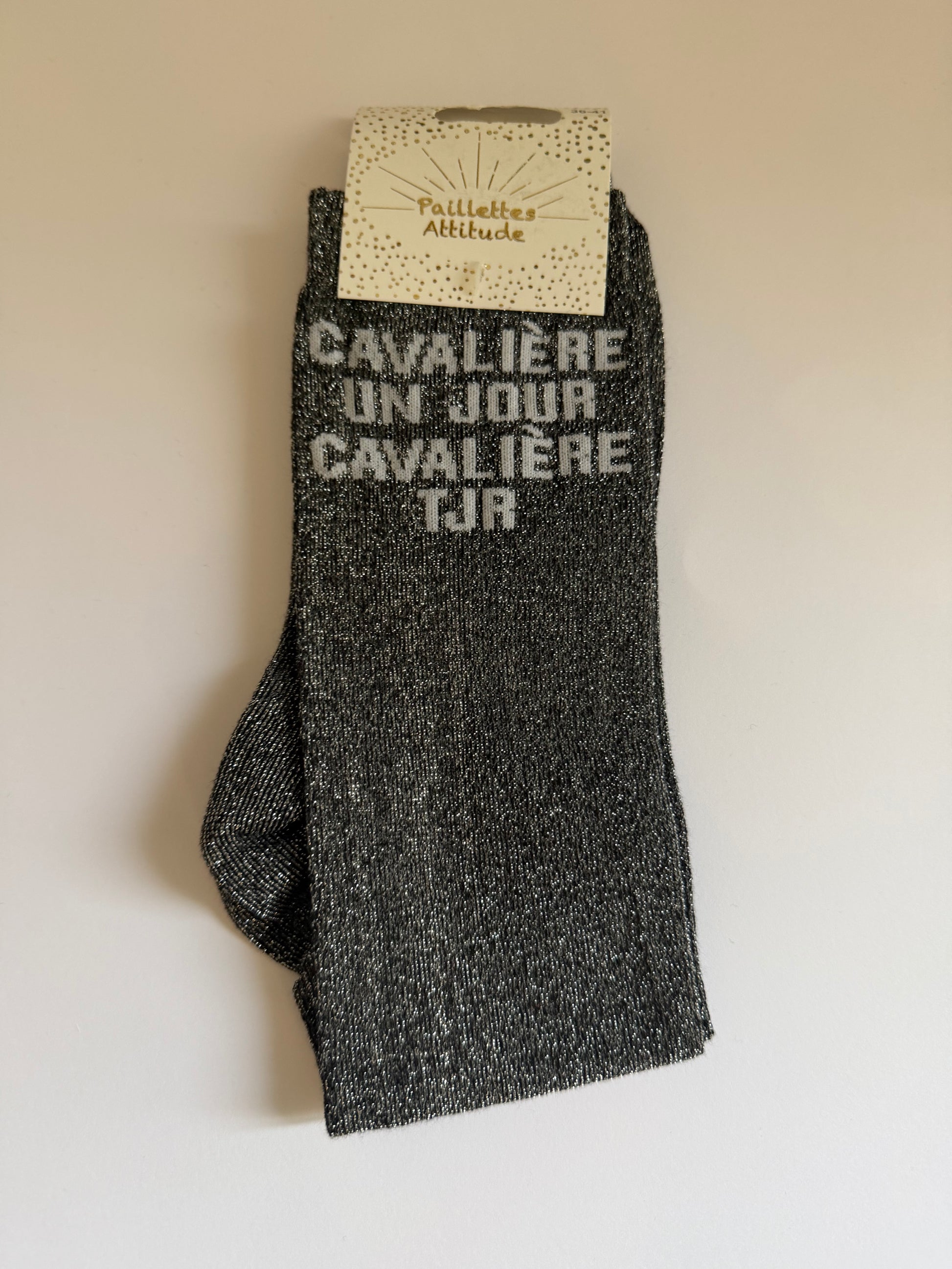 Chaussette pailletée équitation 36-41 CAVALIÈRE UN JOUR CAVALIÈRE TJR