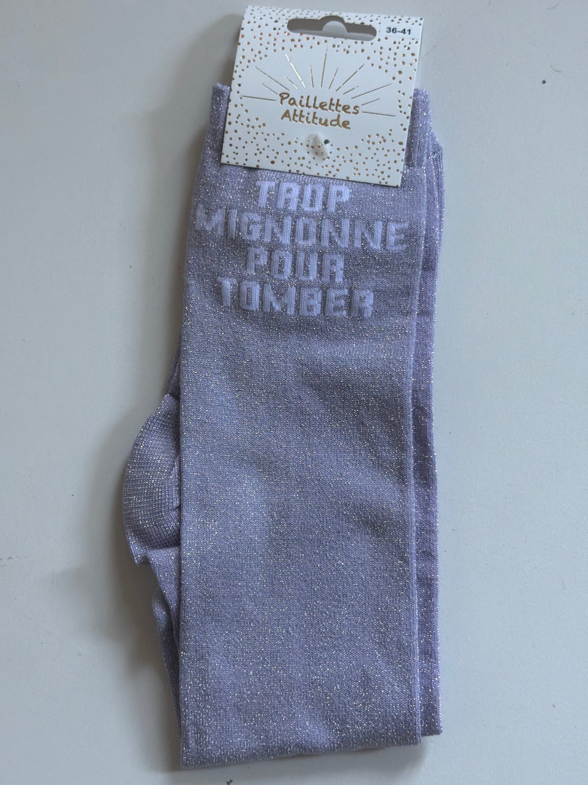 Chaussette équitation pailletée 36-41 TROP MIGNONNE POUR TOMBER