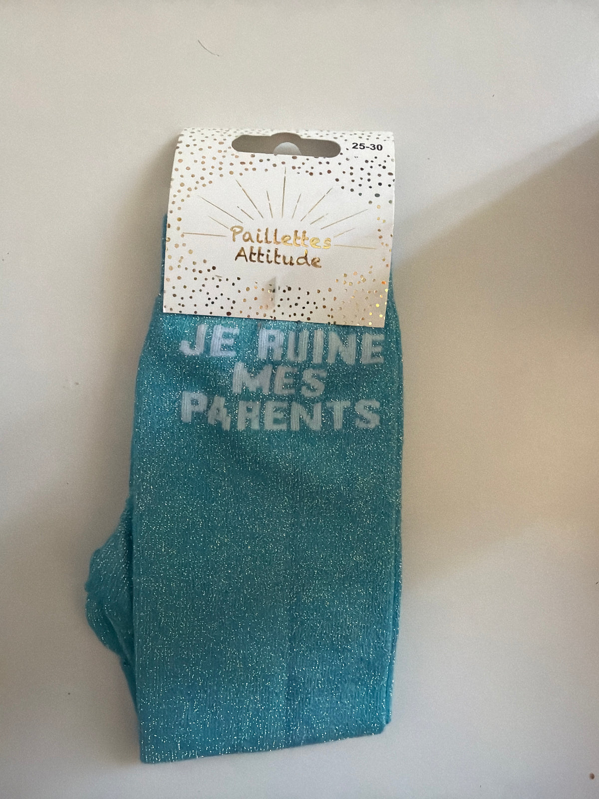 Chaussette pailletée équitation 25-30 JE RUINE MES PARENTS