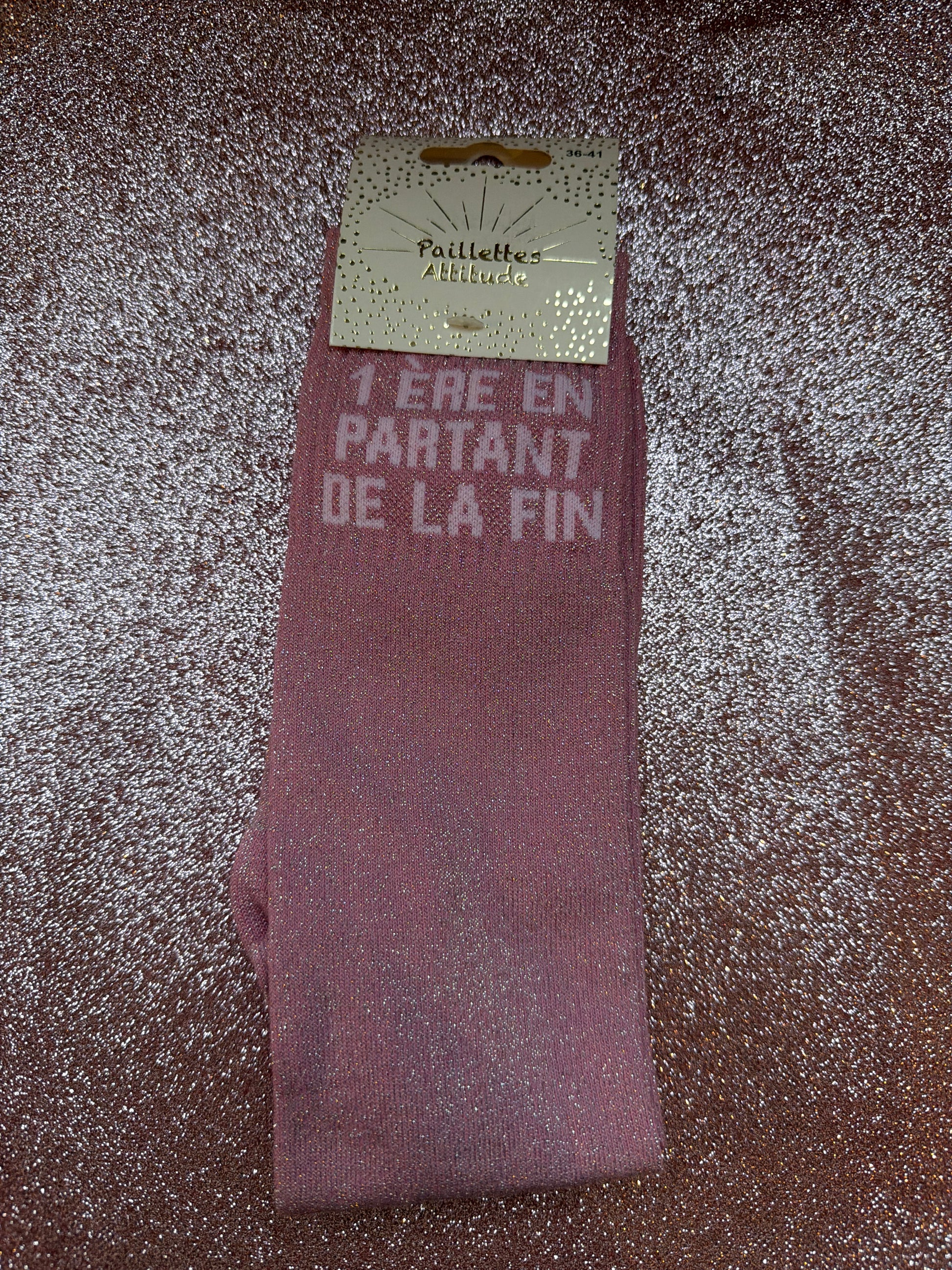 chaussette pailletée 1ÈRE EN PARTANT DE LA FIN 36/41