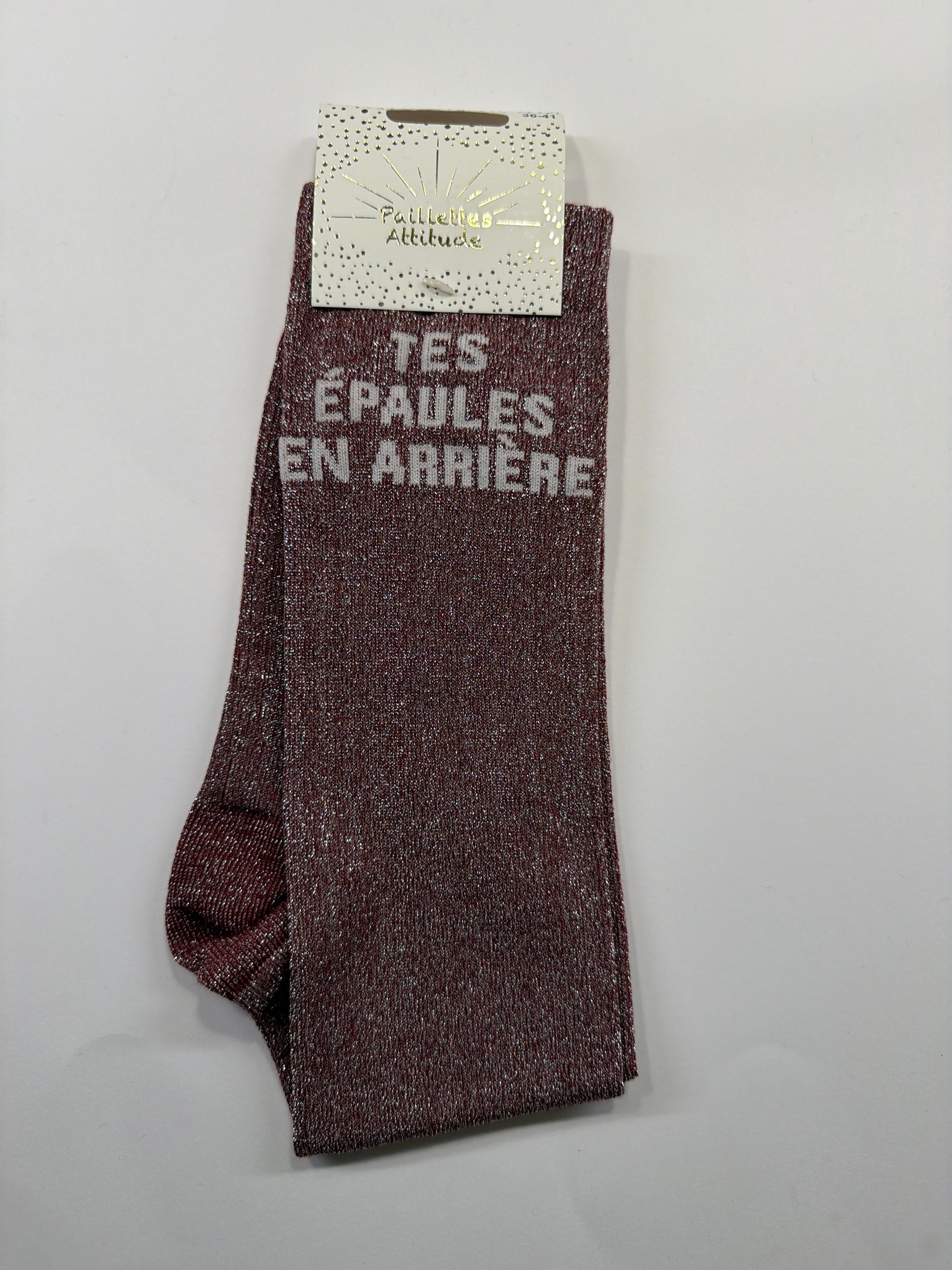 Chaussette pailletée équitation 36-41 TES ÉPAULES EN ARRIÈRE