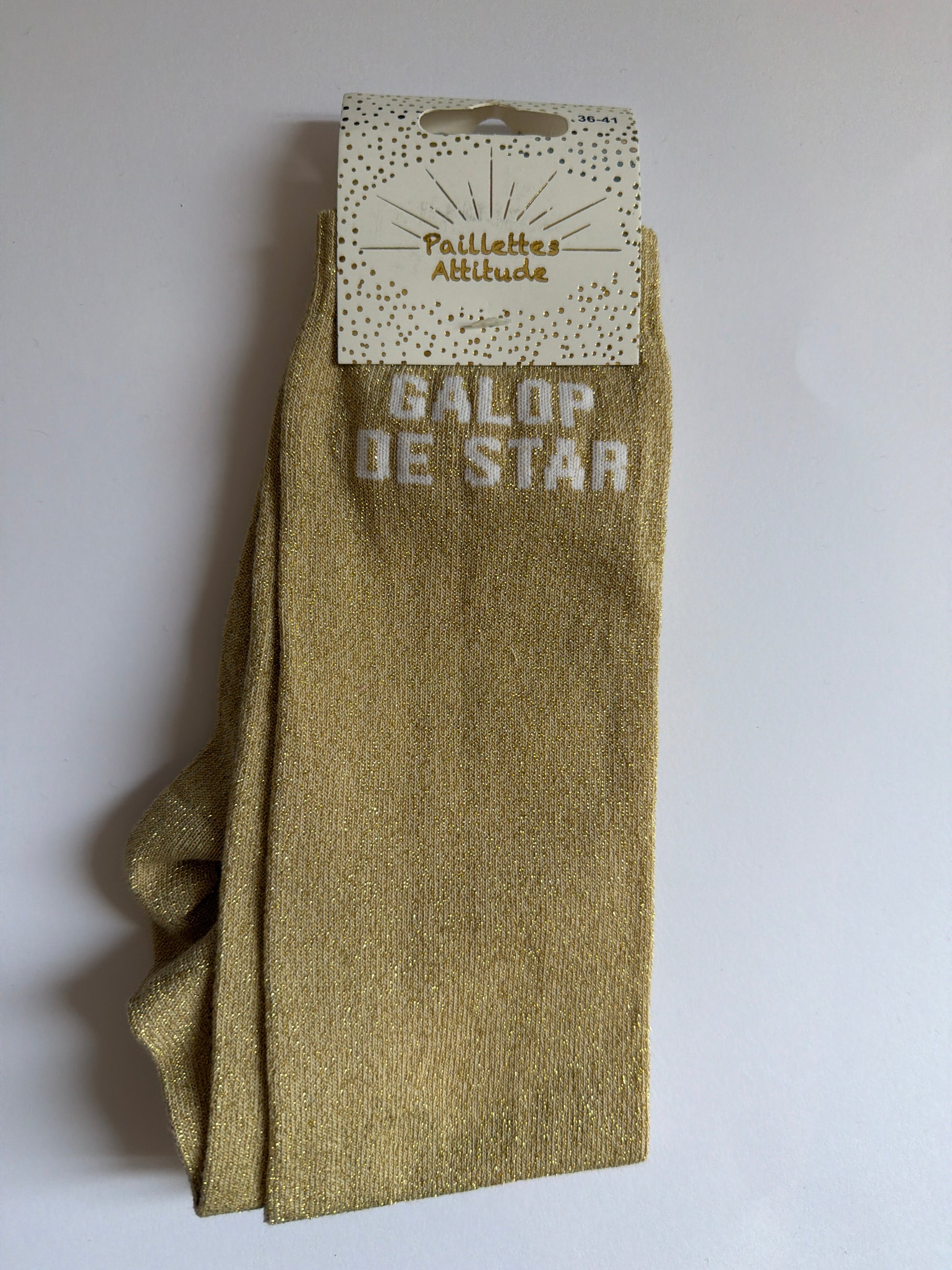 Chaussette pailletée équitation 36-41 GALOP DE STAR