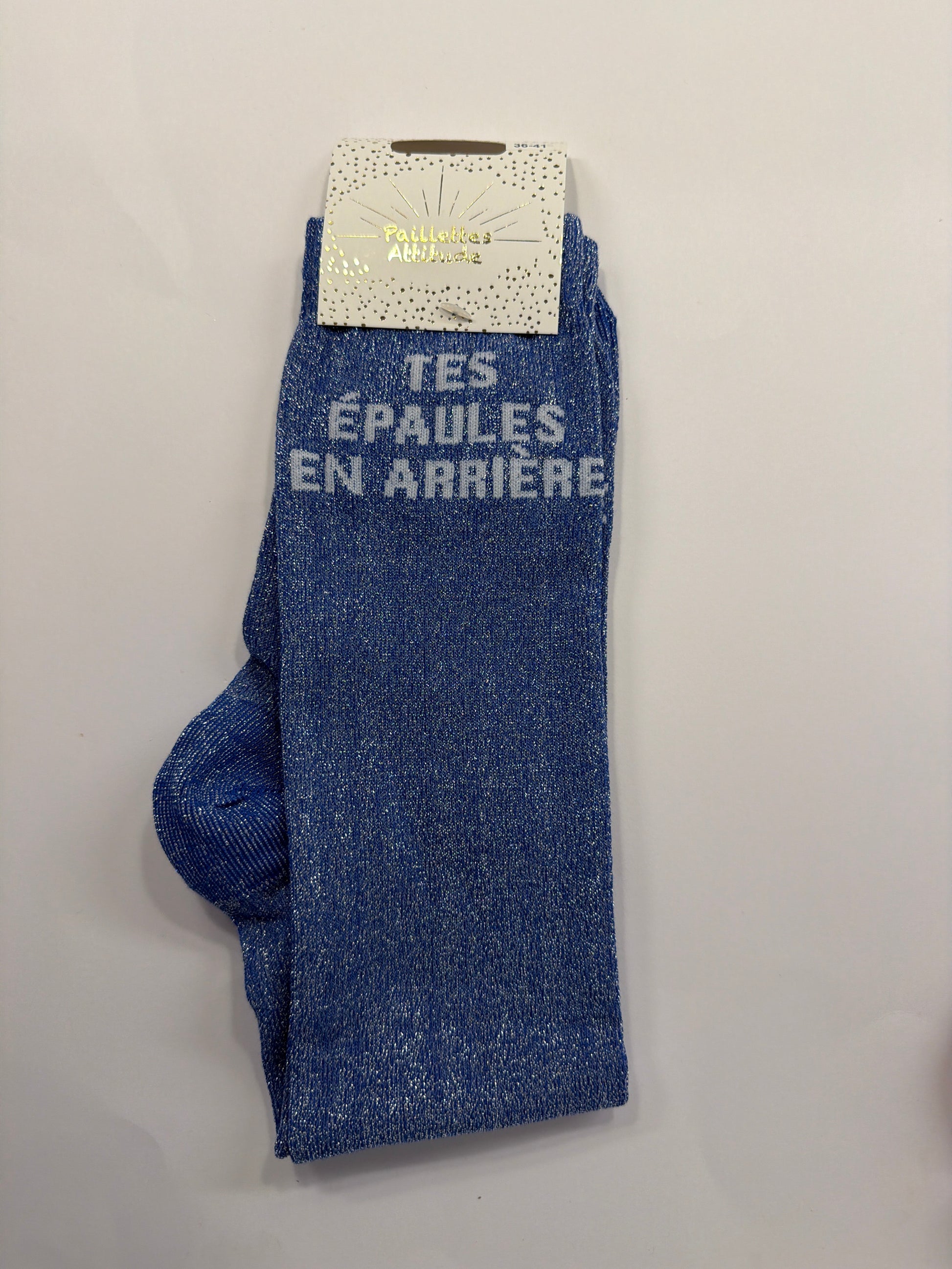 Chaussette pailletée équitation 36-41 TES ÉPAULES EN ARRIÈRE