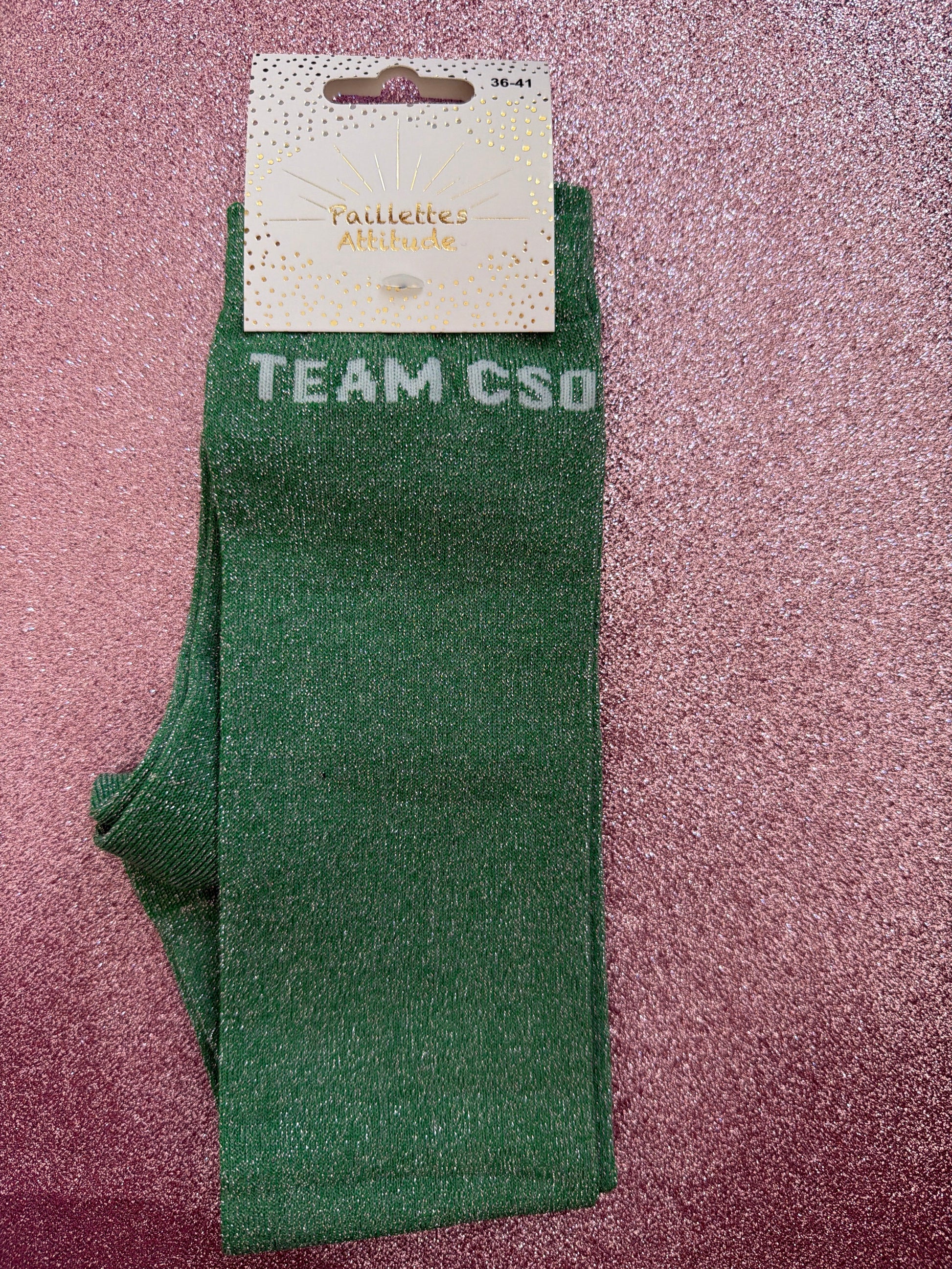 chaussette pailletée 36/41 TEAM CSO