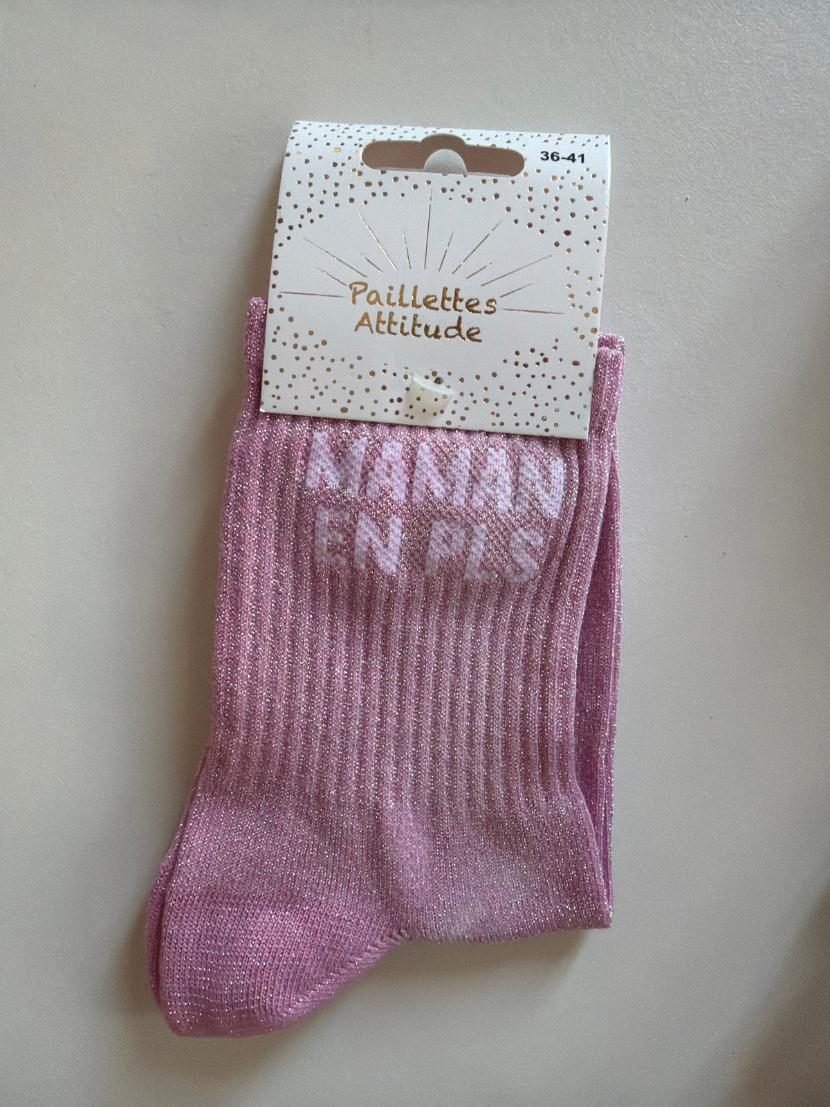 Chaussette de ville pailletée 36-41 MAMAN EN PLS