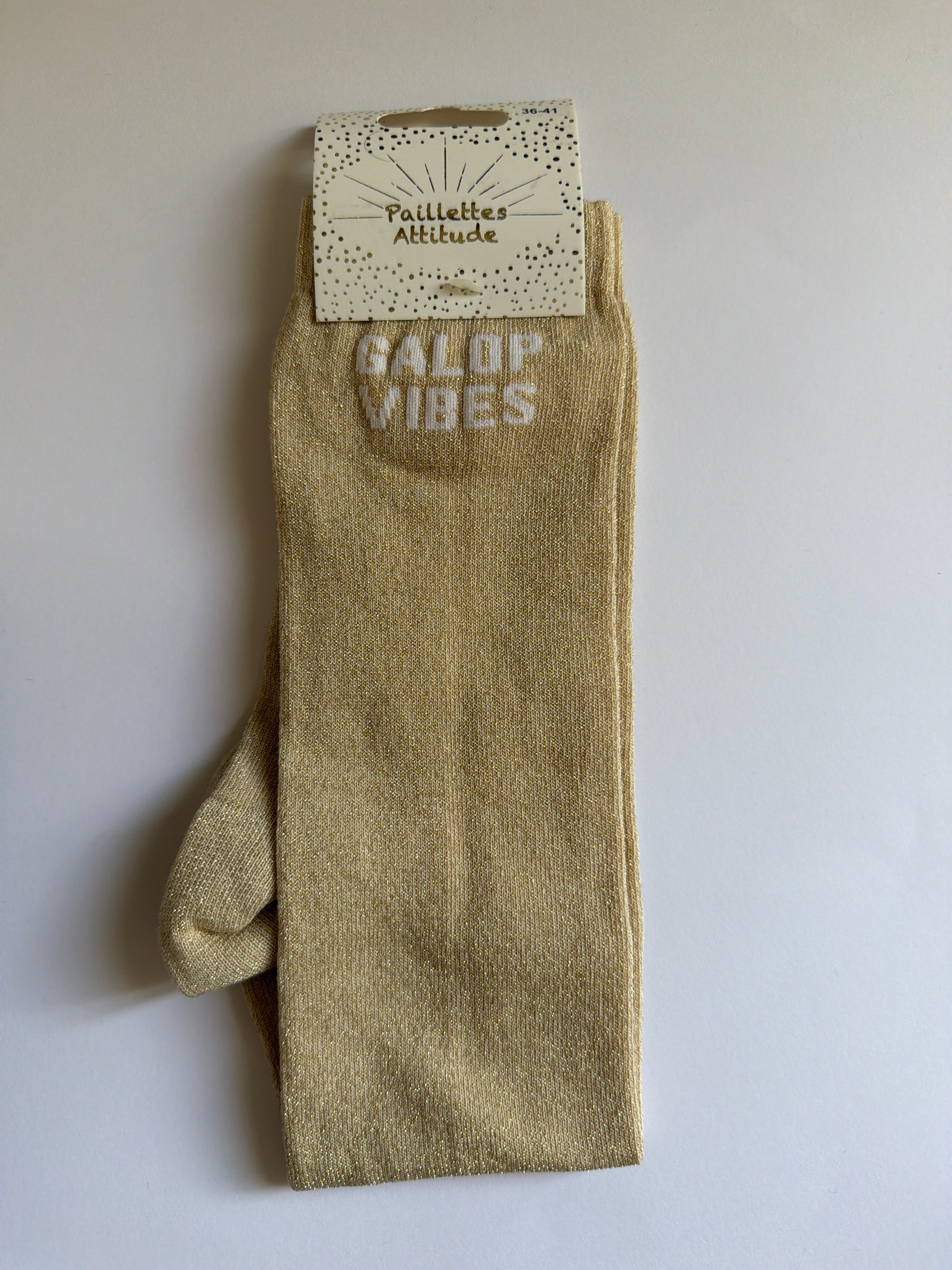 Chaussette pailletée équitation 36-41 GALOP VIBES