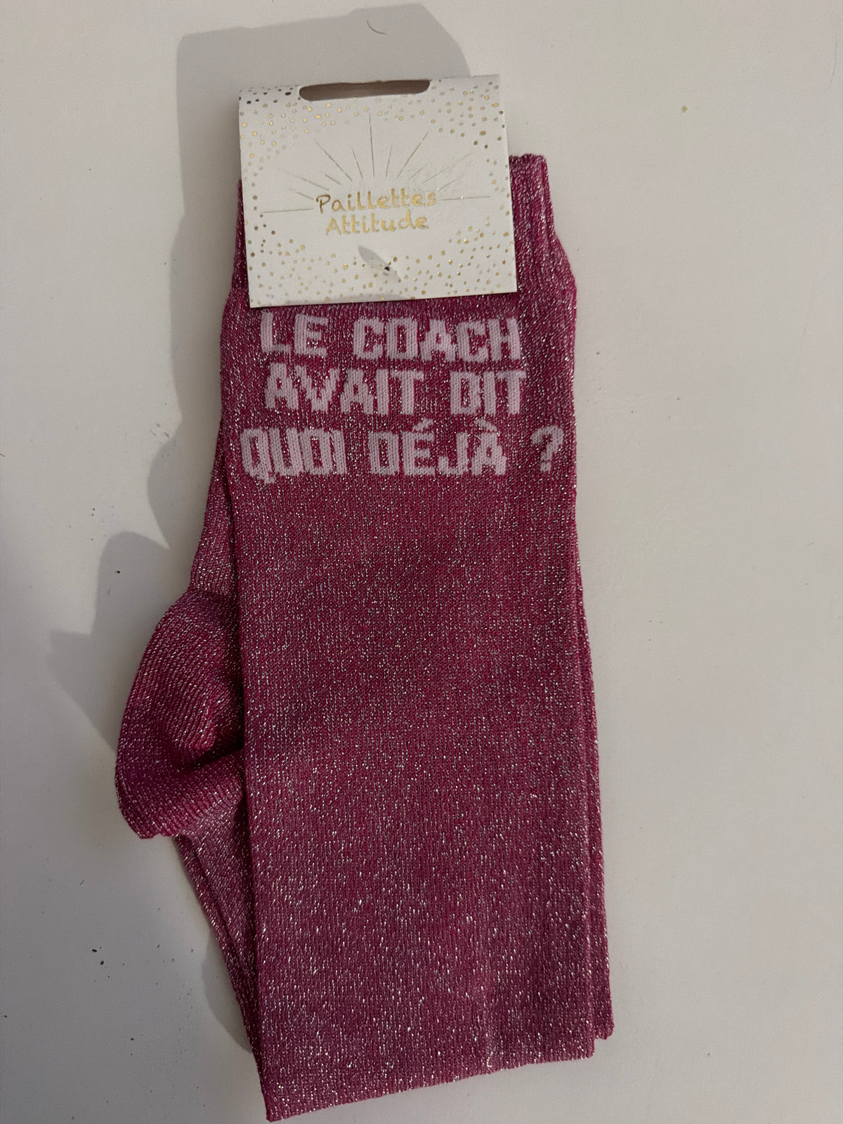 Chaussette pailletée équitation 36-41 LE COACH AVAIT DIT QUOI DÉJÀ ?!