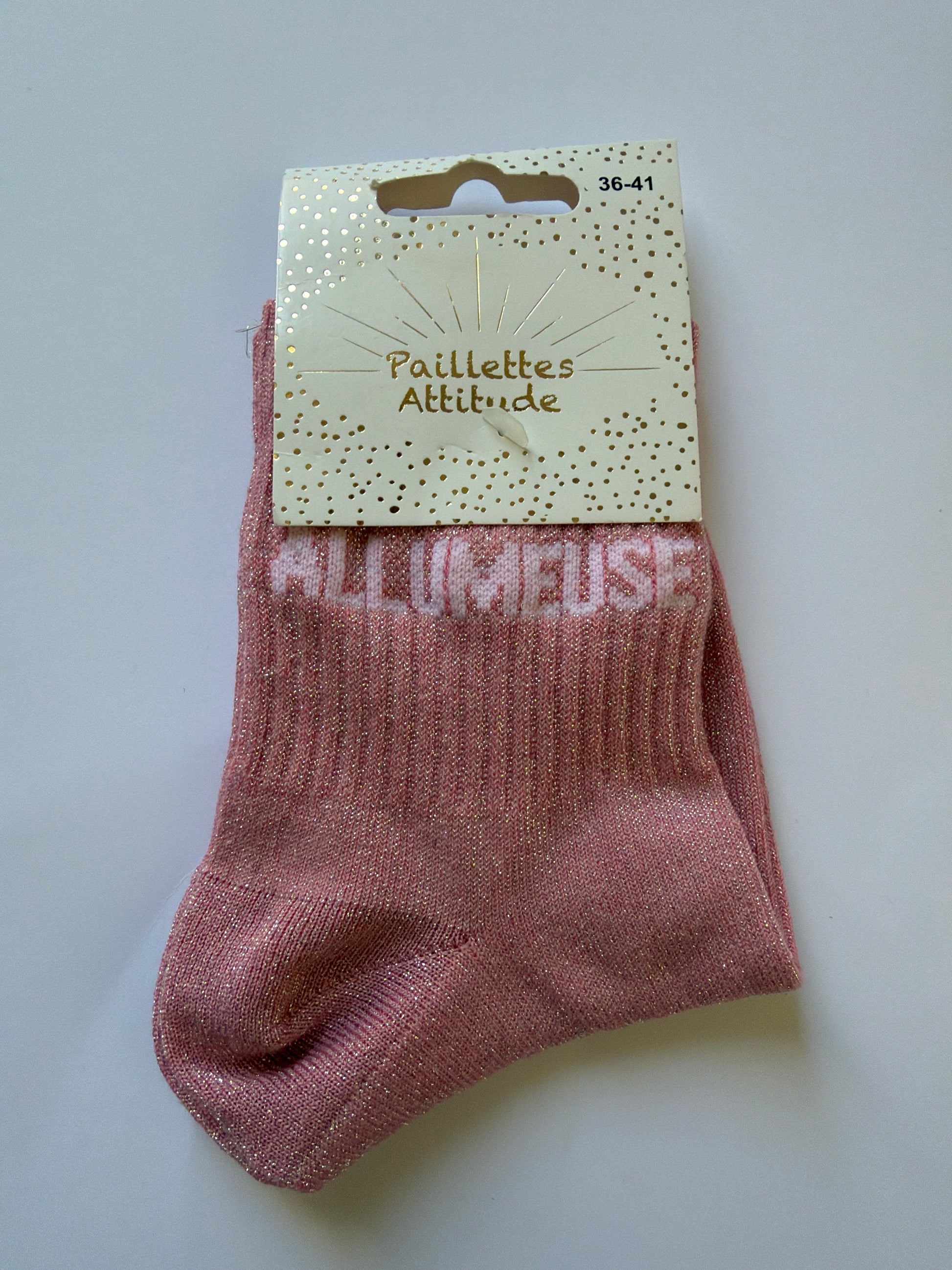 Chaussette de ville pailletée 36-41 ALLUMEUSE
