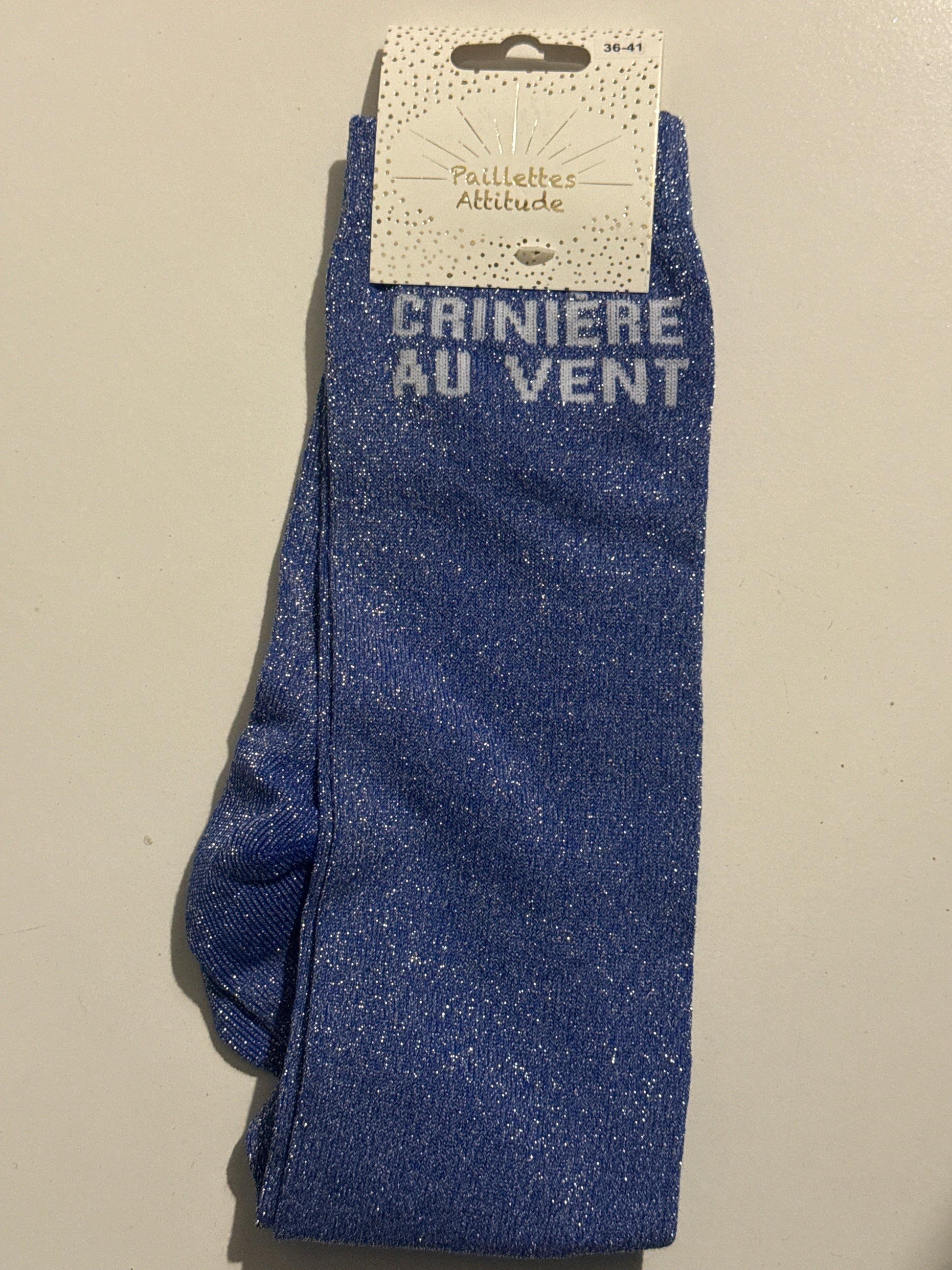 Chaussette pailletée équitation 36-41  CRINIÈRE AU VENT