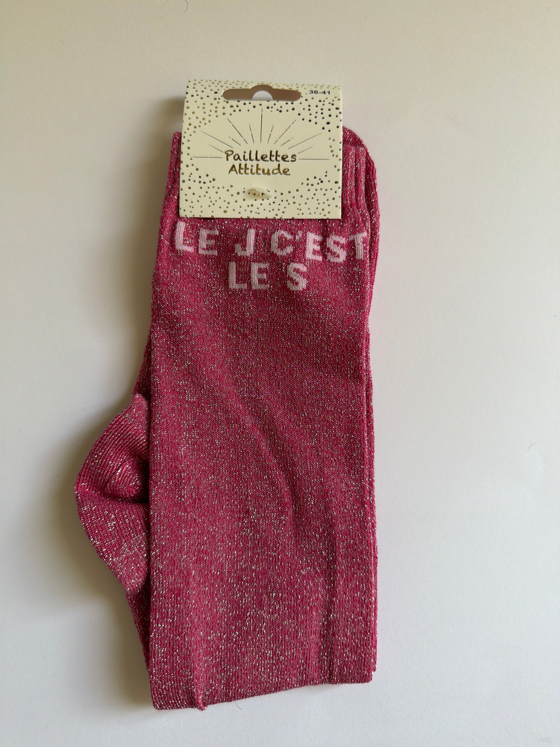 Chaussette pailletée équitation 36-41 LE J C’EST LE S