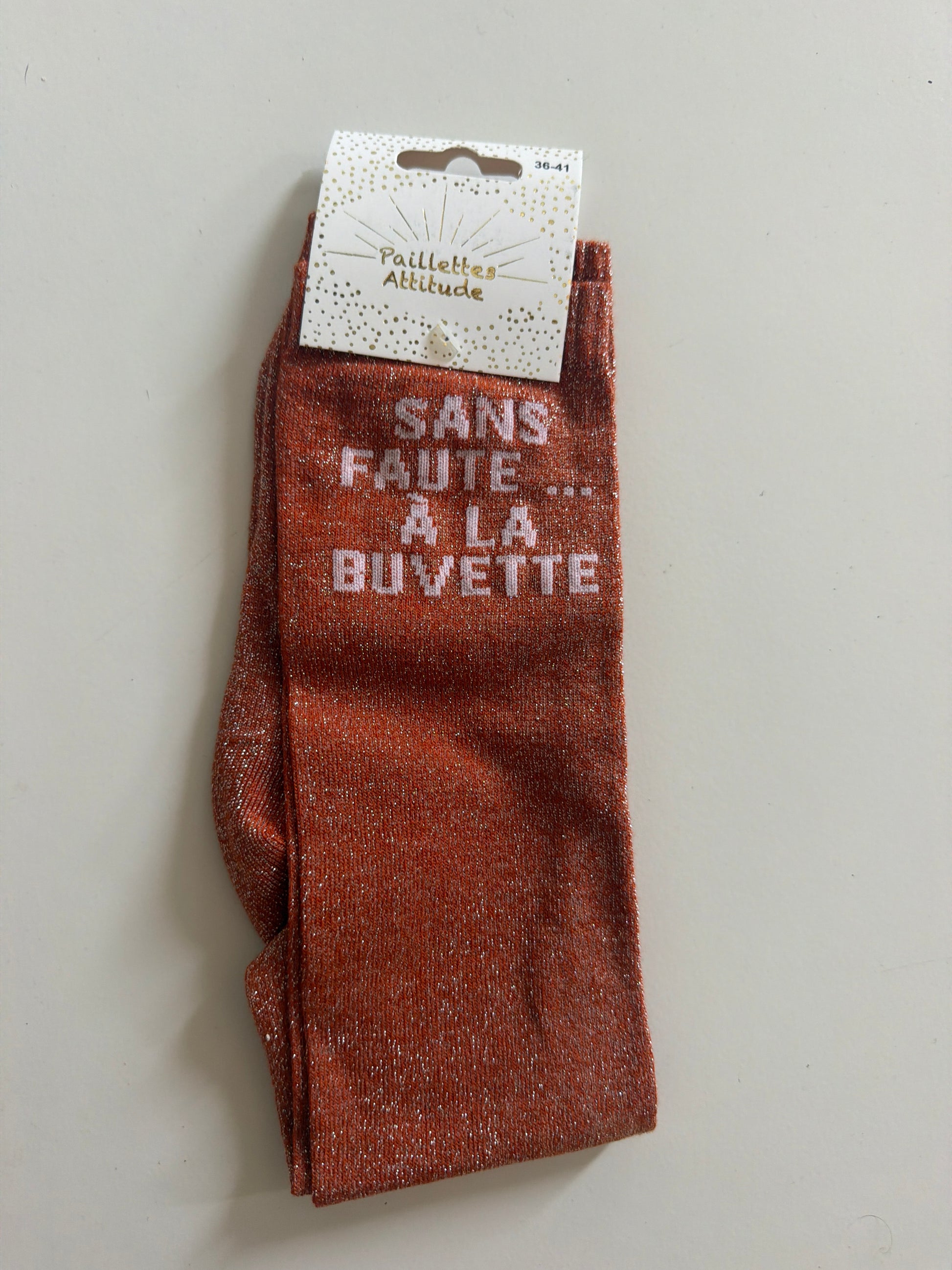 Chaussette pailletée équitation 36-41 SANS FAUTE … À LA BUVETTE