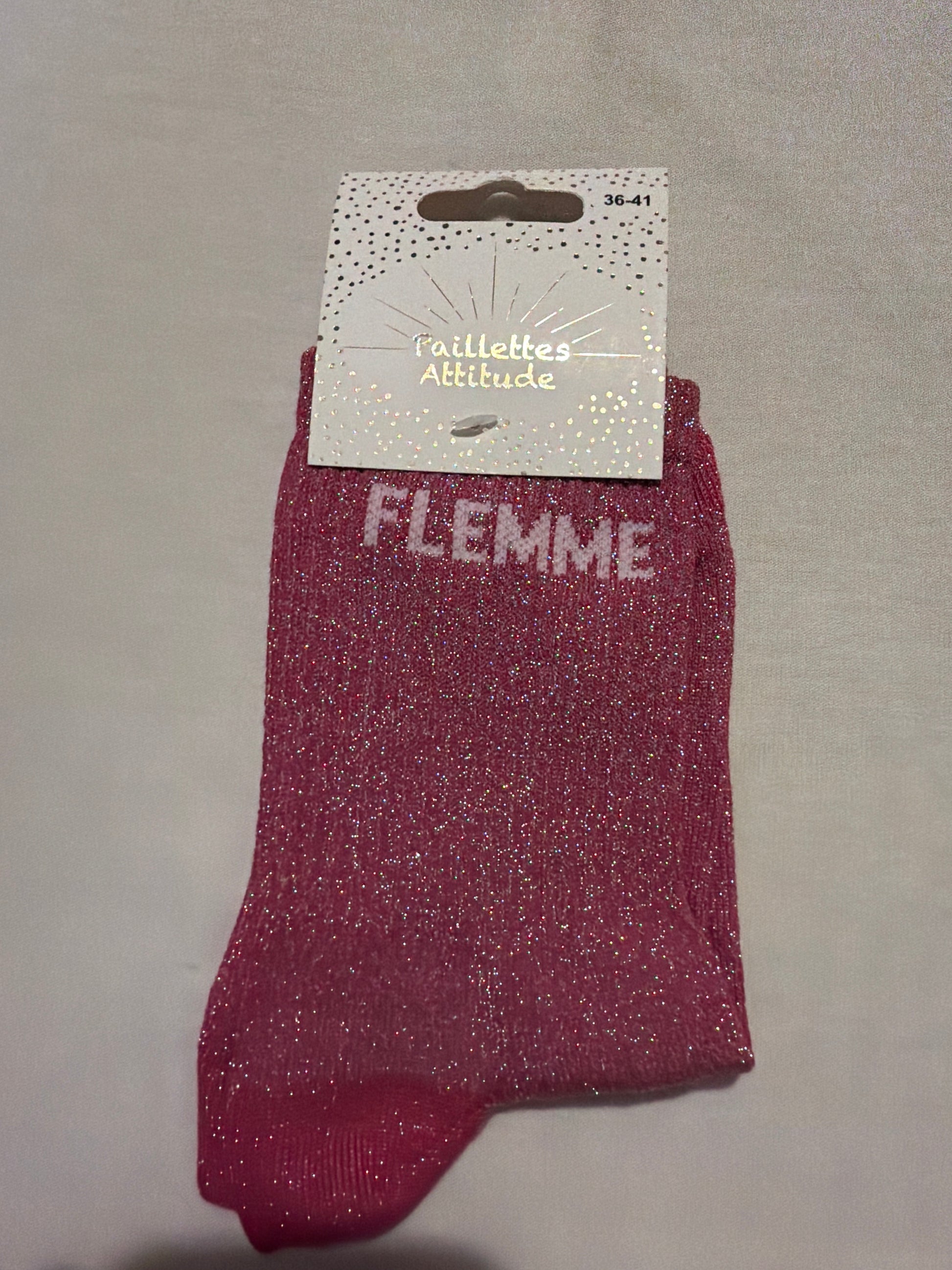 Chaussette de ville pailletée 36-41 FLEMME