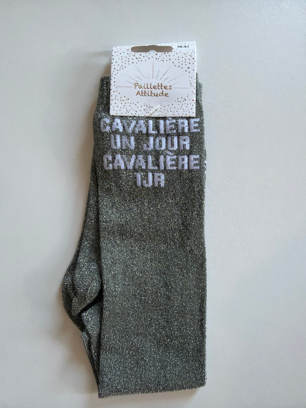 Chaussette pailletée équitation 36-41 CAVALIÈRE UN JOUR CAVALIÈRE TJR