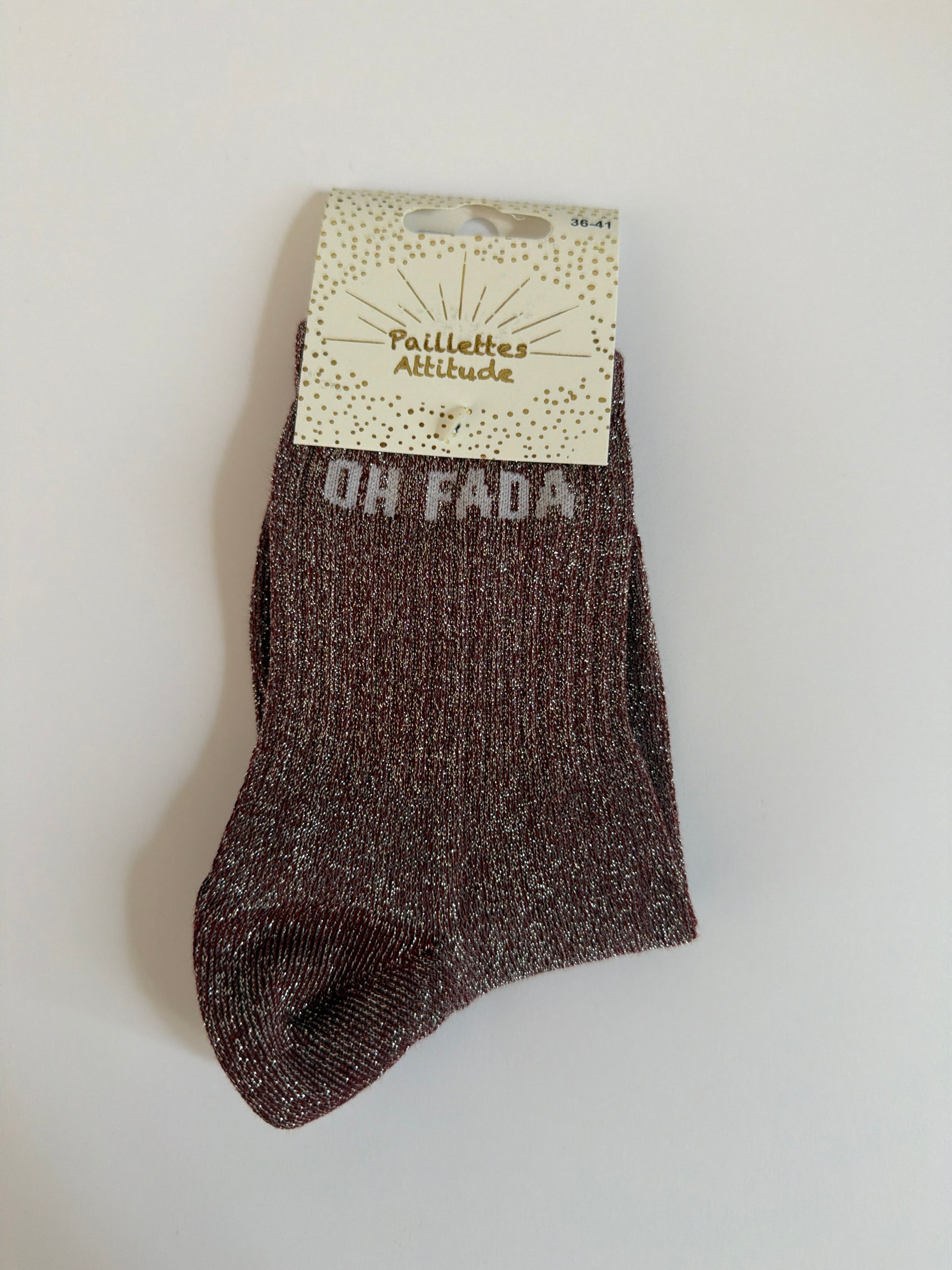 Chaussette de ville pailletée 36-41 OH FADA