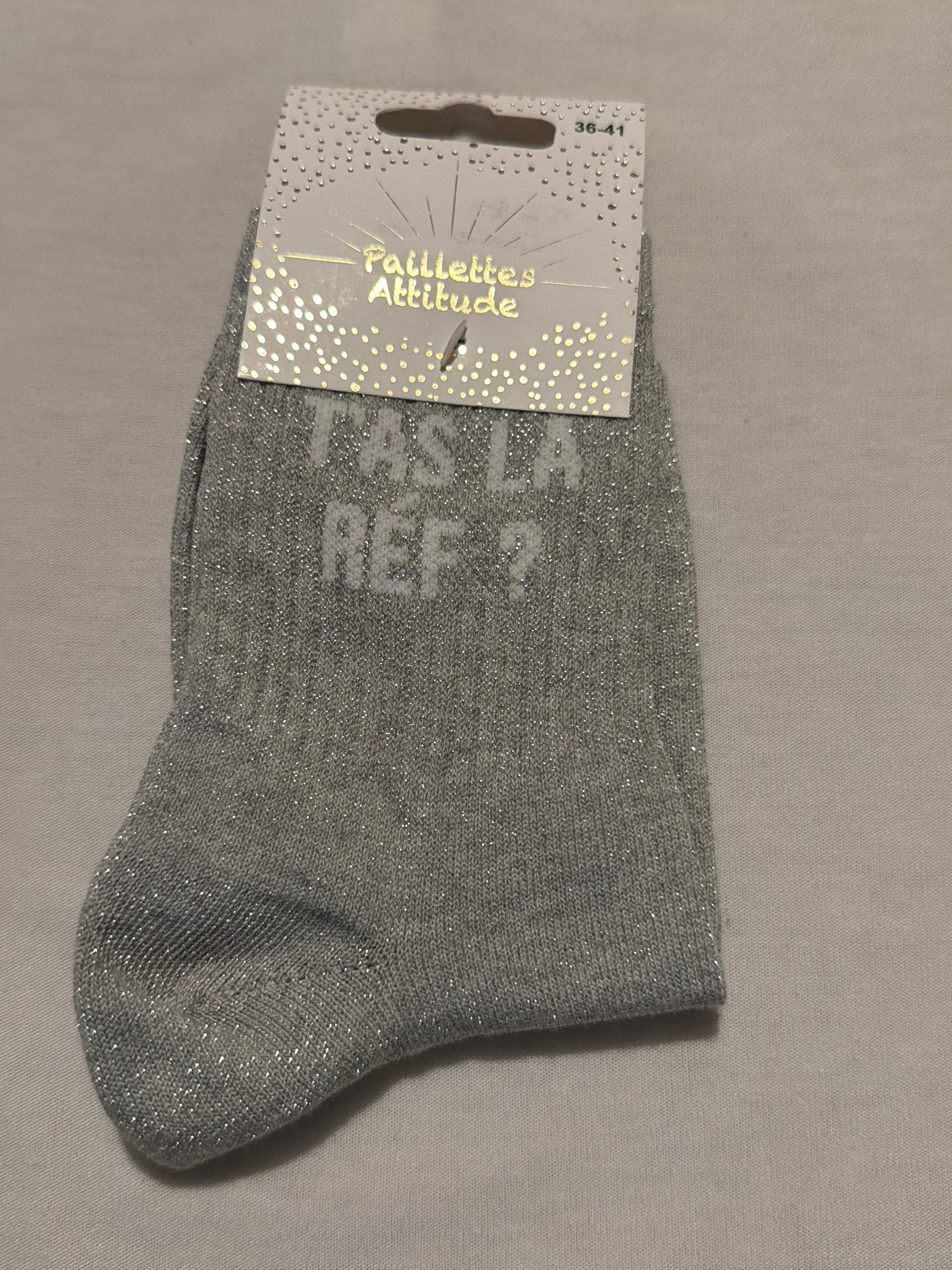 Chaussette de ville pailletée 36-41 T’AS LA RÉF ?
