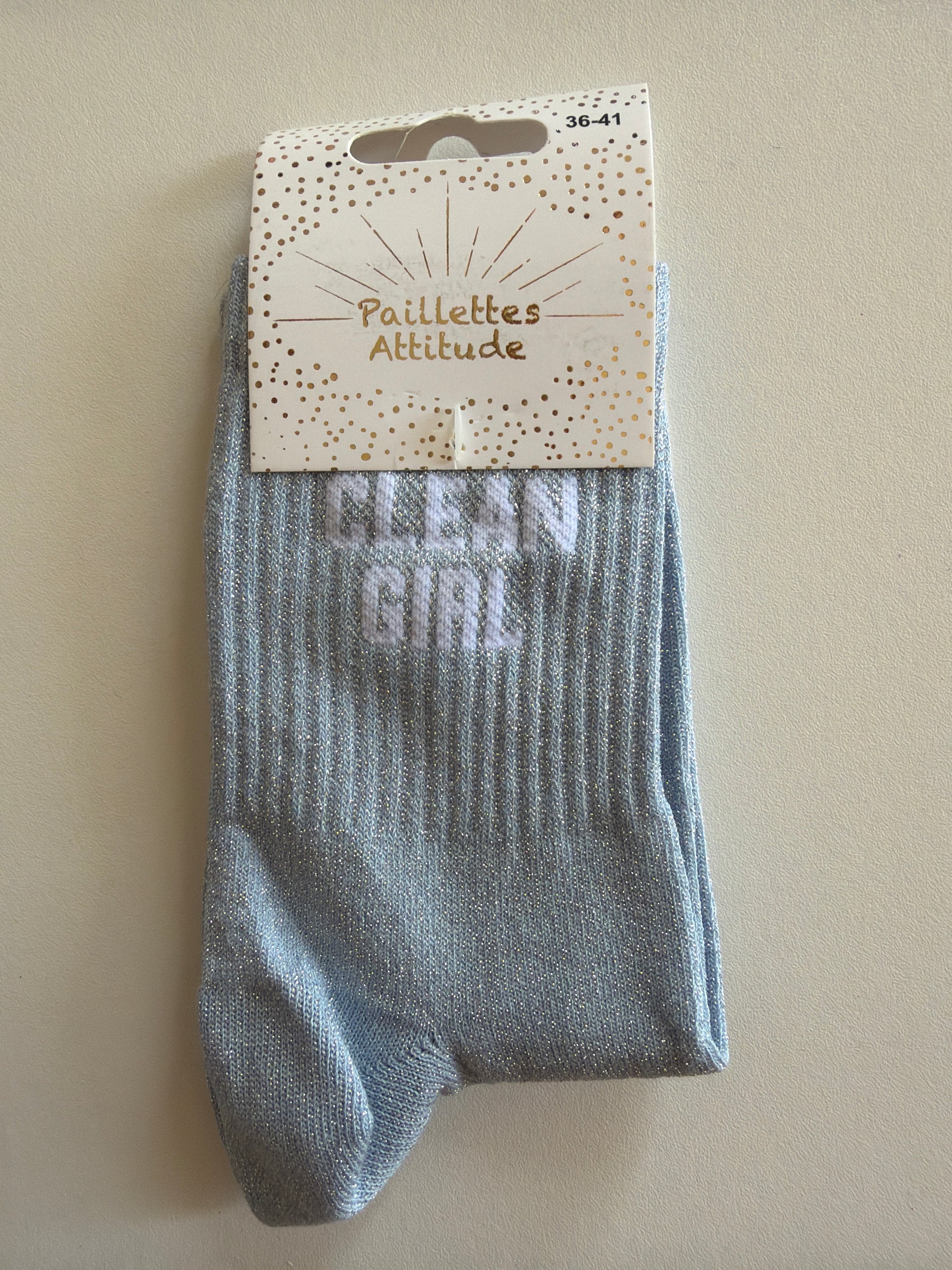 Chaussette de ville pailletée 36-41 CLEAN GIRL