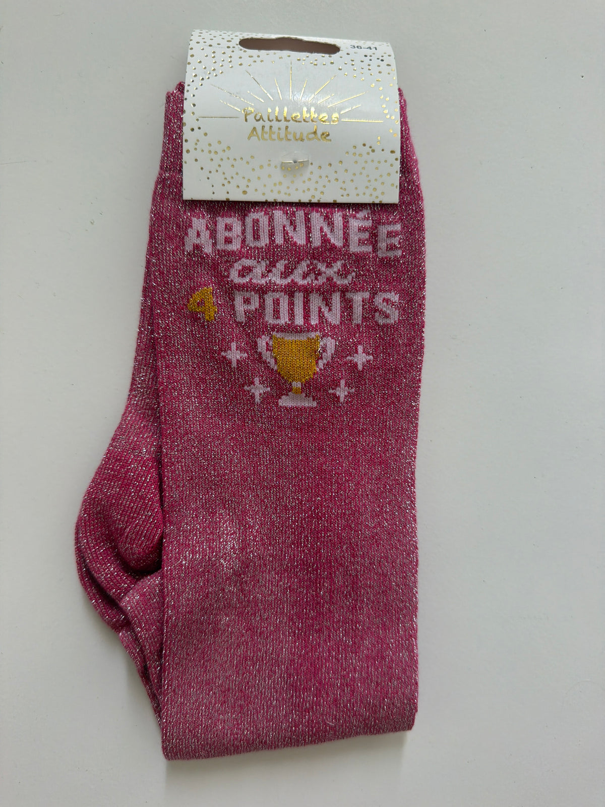 Chaussette pailletée équitation 36-41 ABONNÉE AUX 4 POINTS