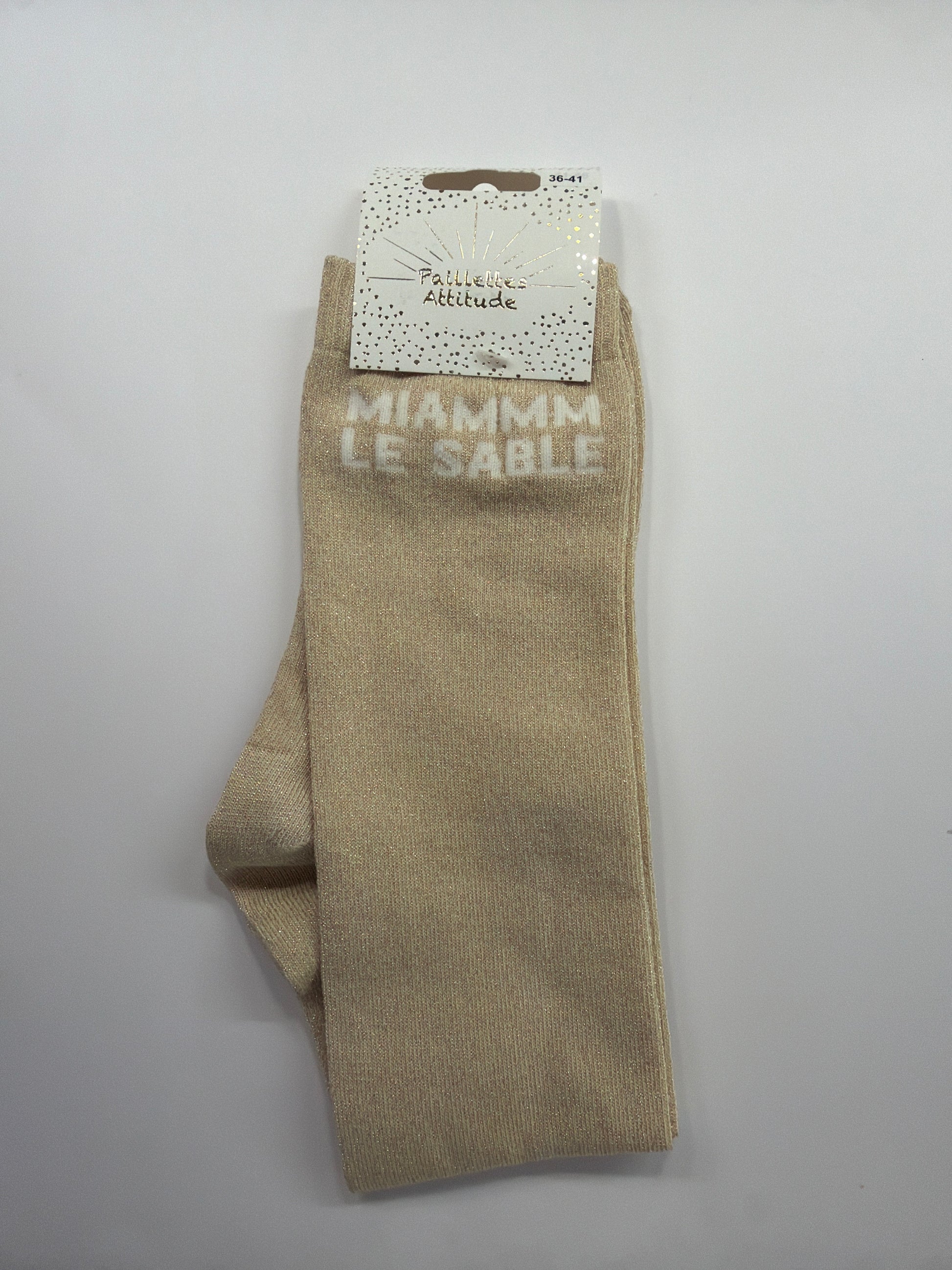 Chaussette pailletée équitation 36-41 MIAMMM LE SABLE