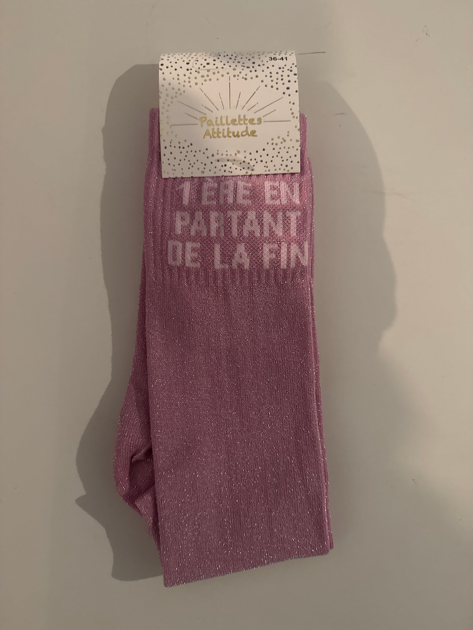 chaussette pailletée 1ÈRE EN PARTANT DE LA FIN 36/41
