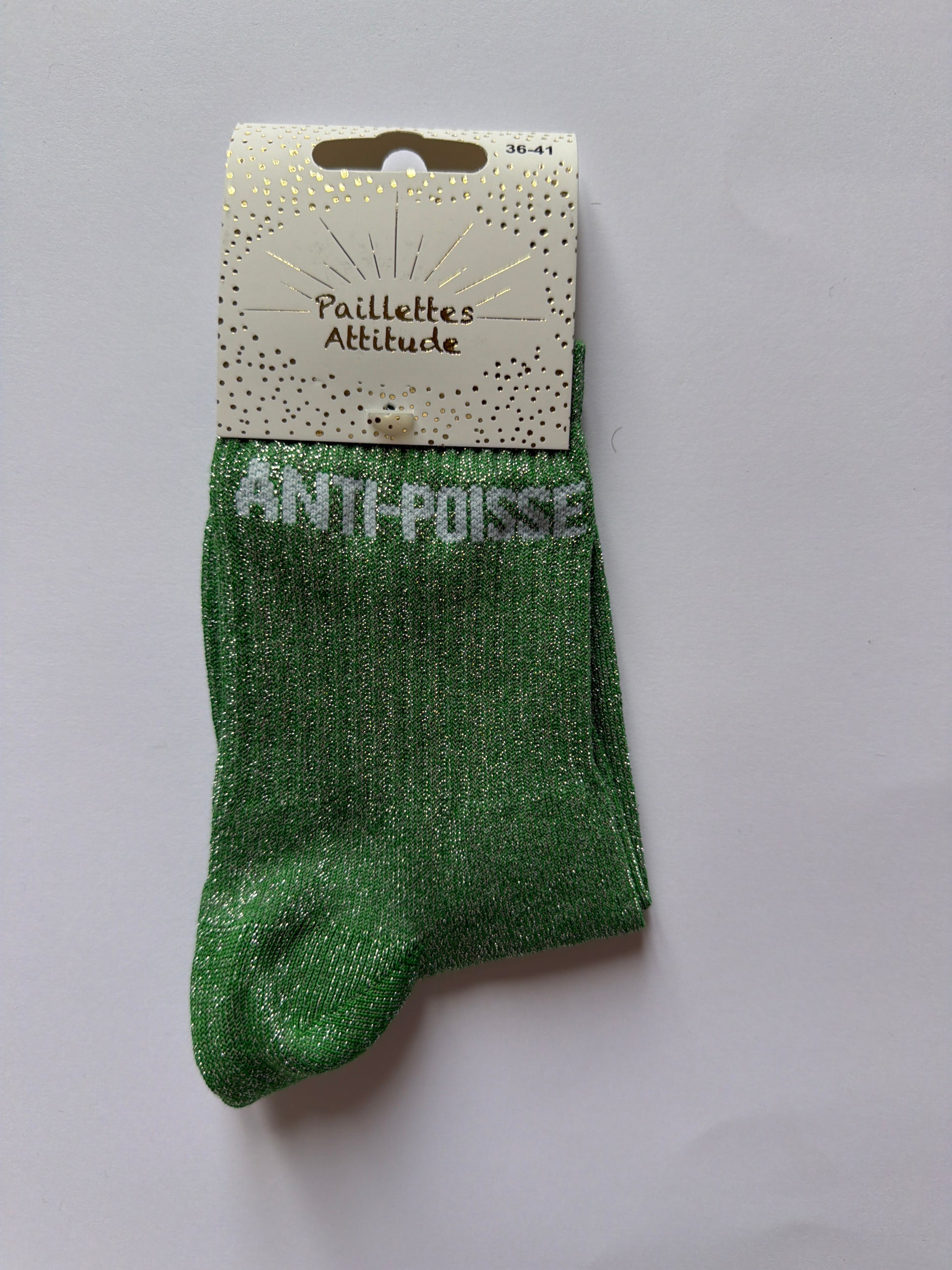 Chaussette de ville pailletée 36-41 ANTI-POISSE