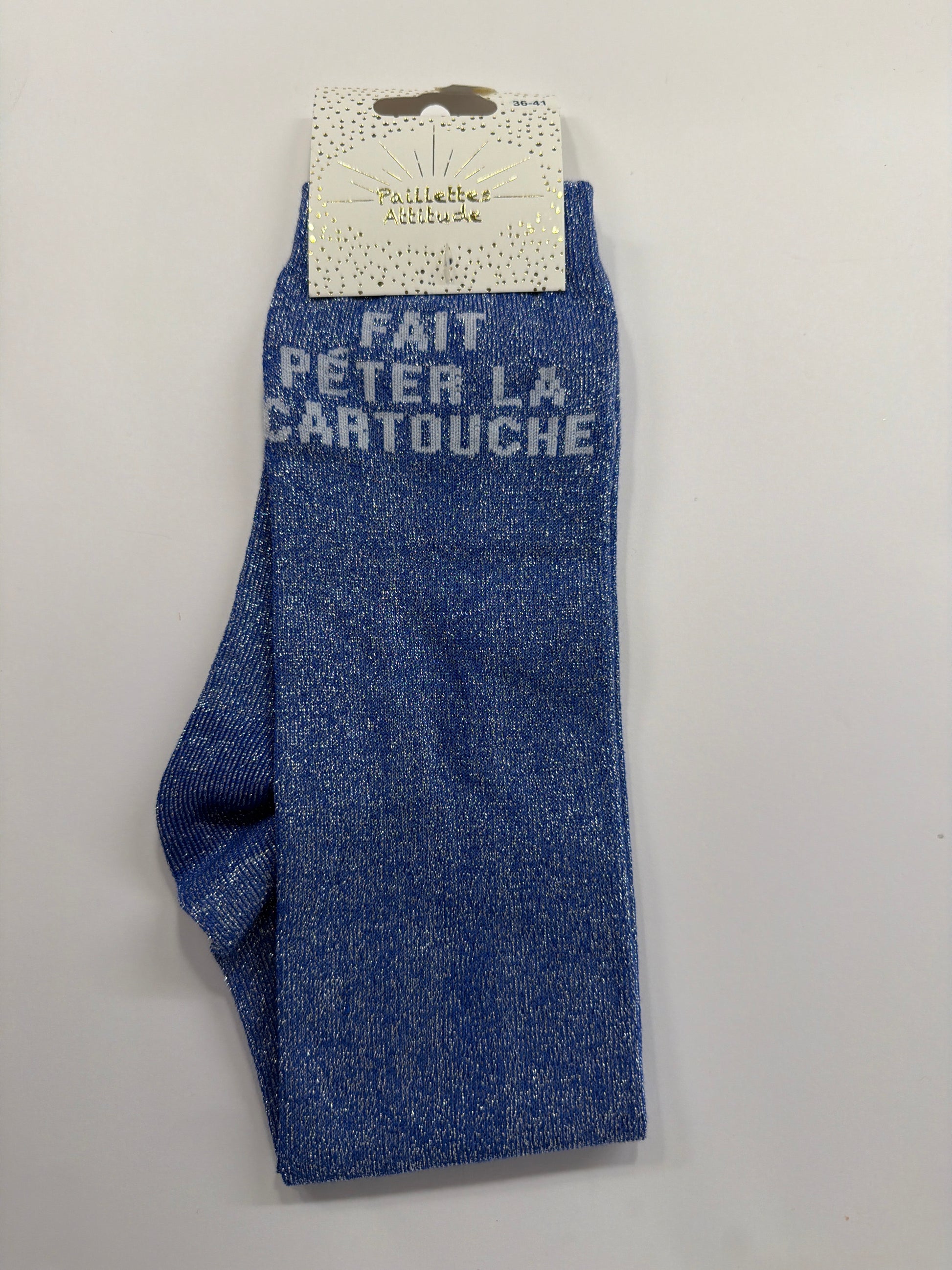 Chaussette équitation pailletée 36-41 FAIT PÉTER LA CARTOUCHE