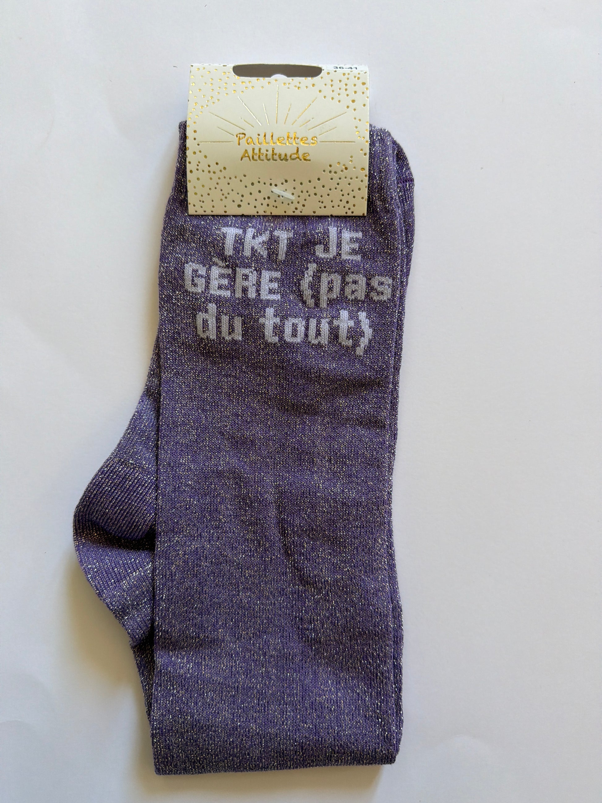 Chaussette pailletée équitation 36-41 TKT je gère (pas du tout)