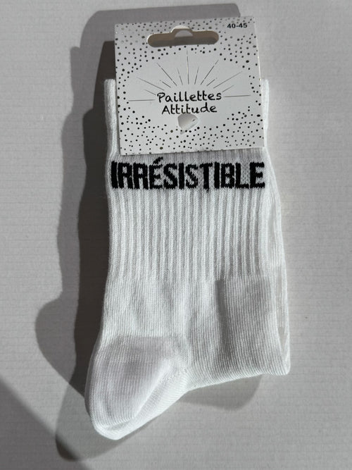 Chaussettes Blanc « Irrésistible »