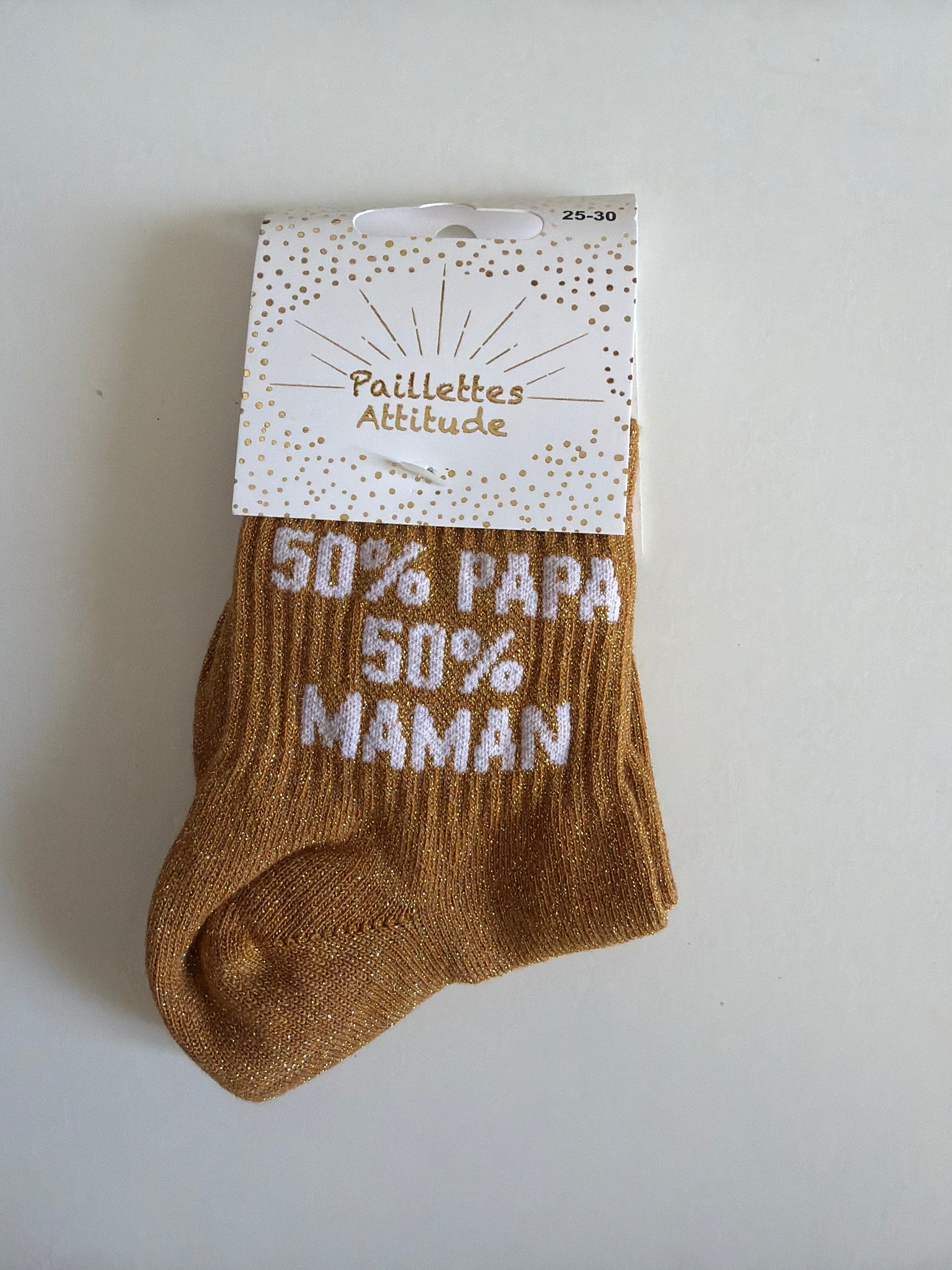 Chaussette de ville pailletée 25-30