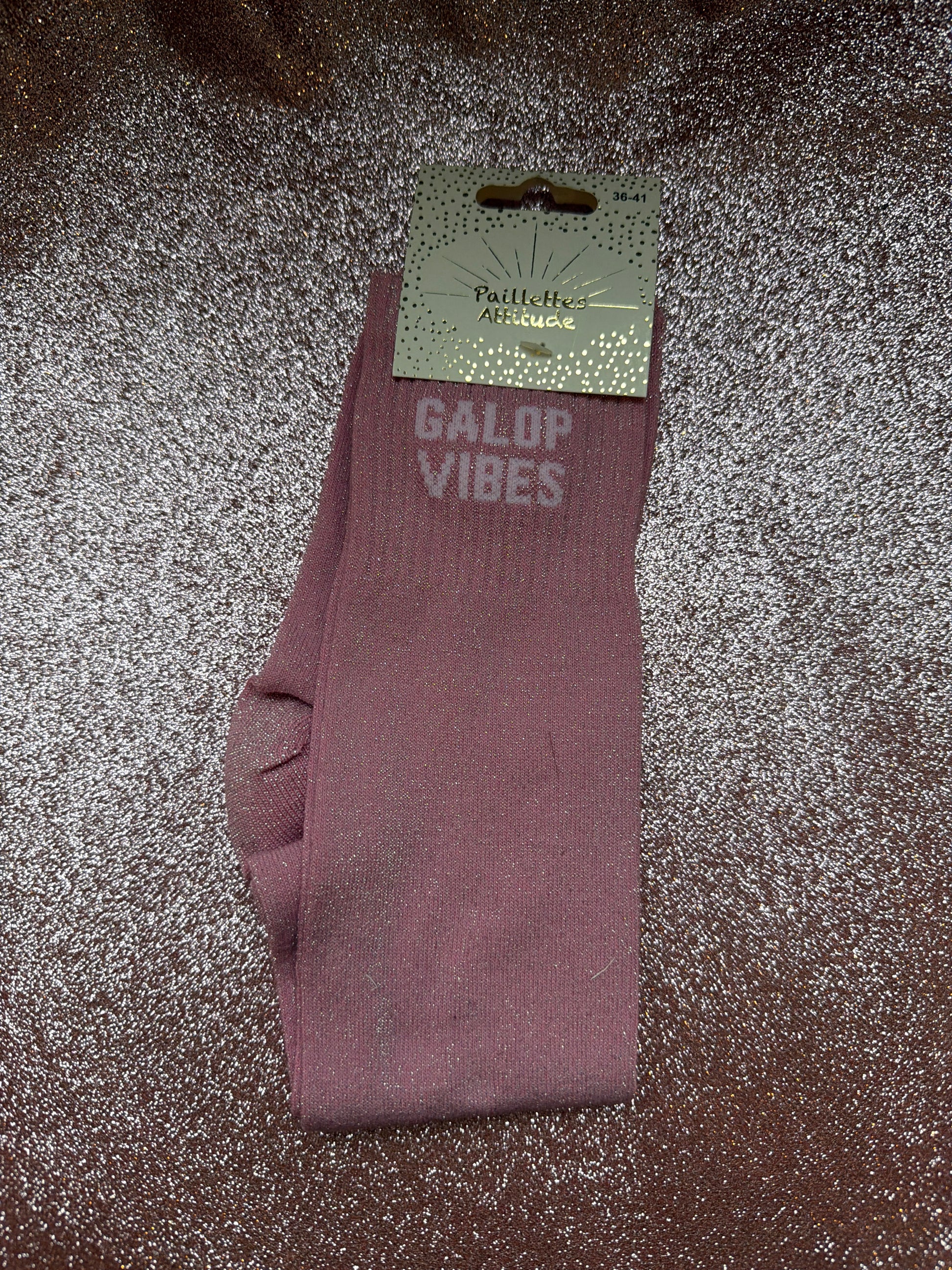 chaussette pailleté GALOP VIBES 36/41