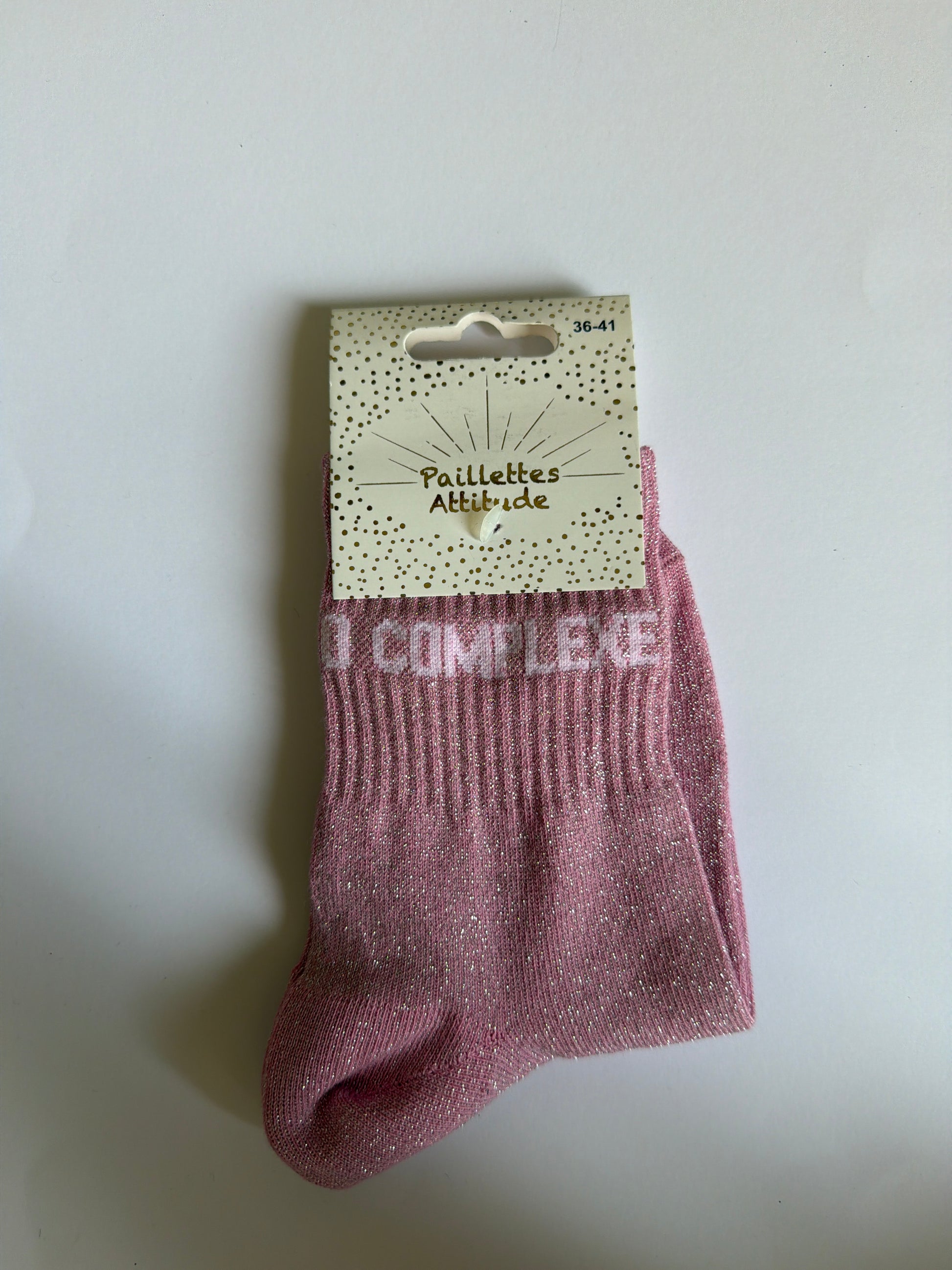 Chaussette de ville pailletée 36-41 - 0 COMPLEXE