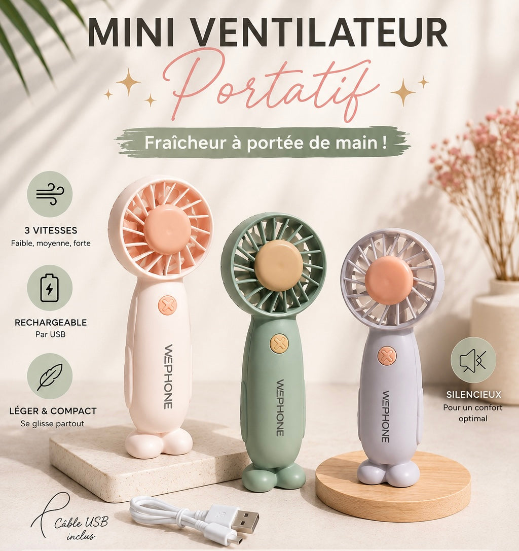Mini ventilateur portatif