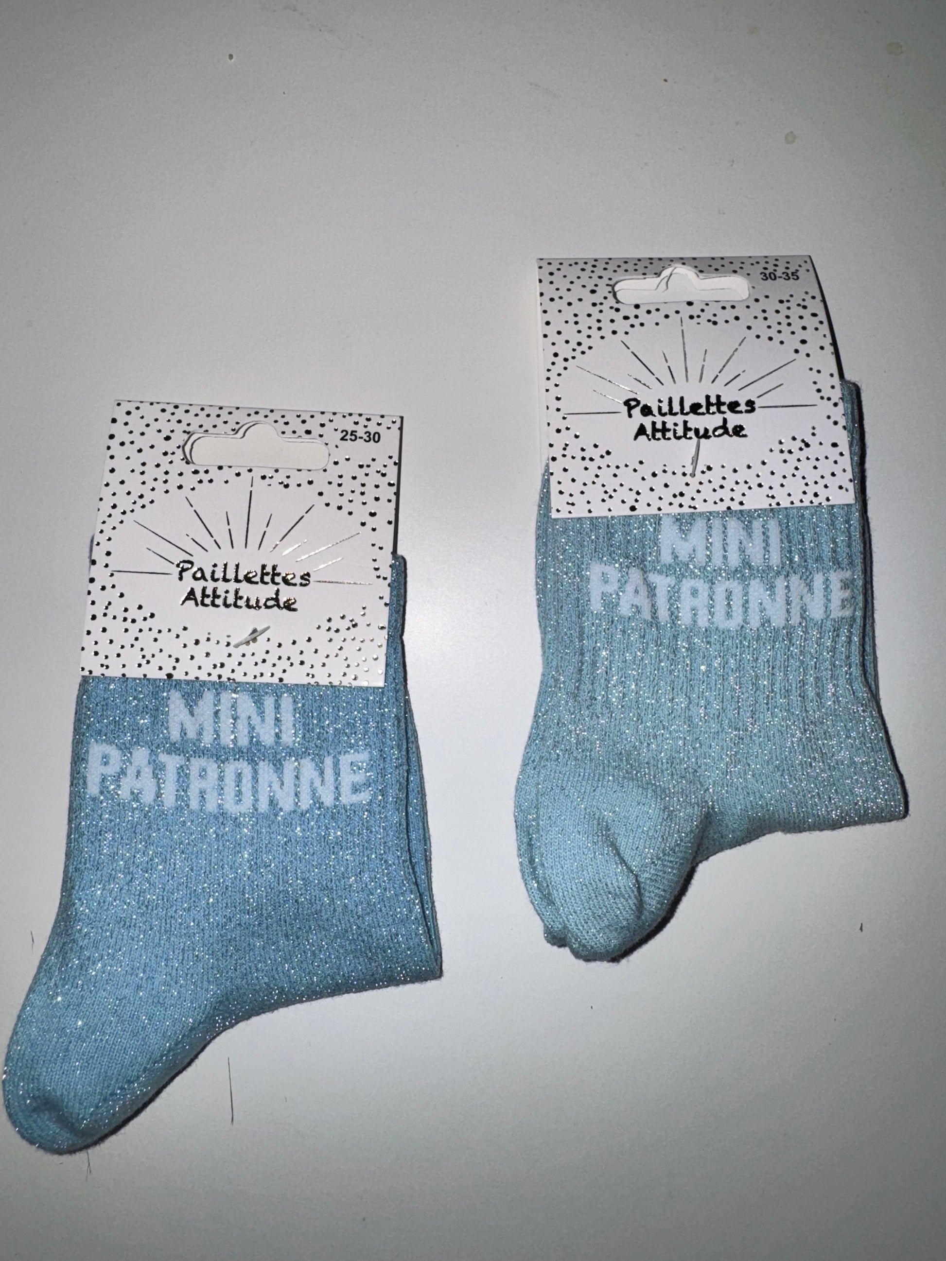 Chaussette pailletée enfant MINI PATRONNE