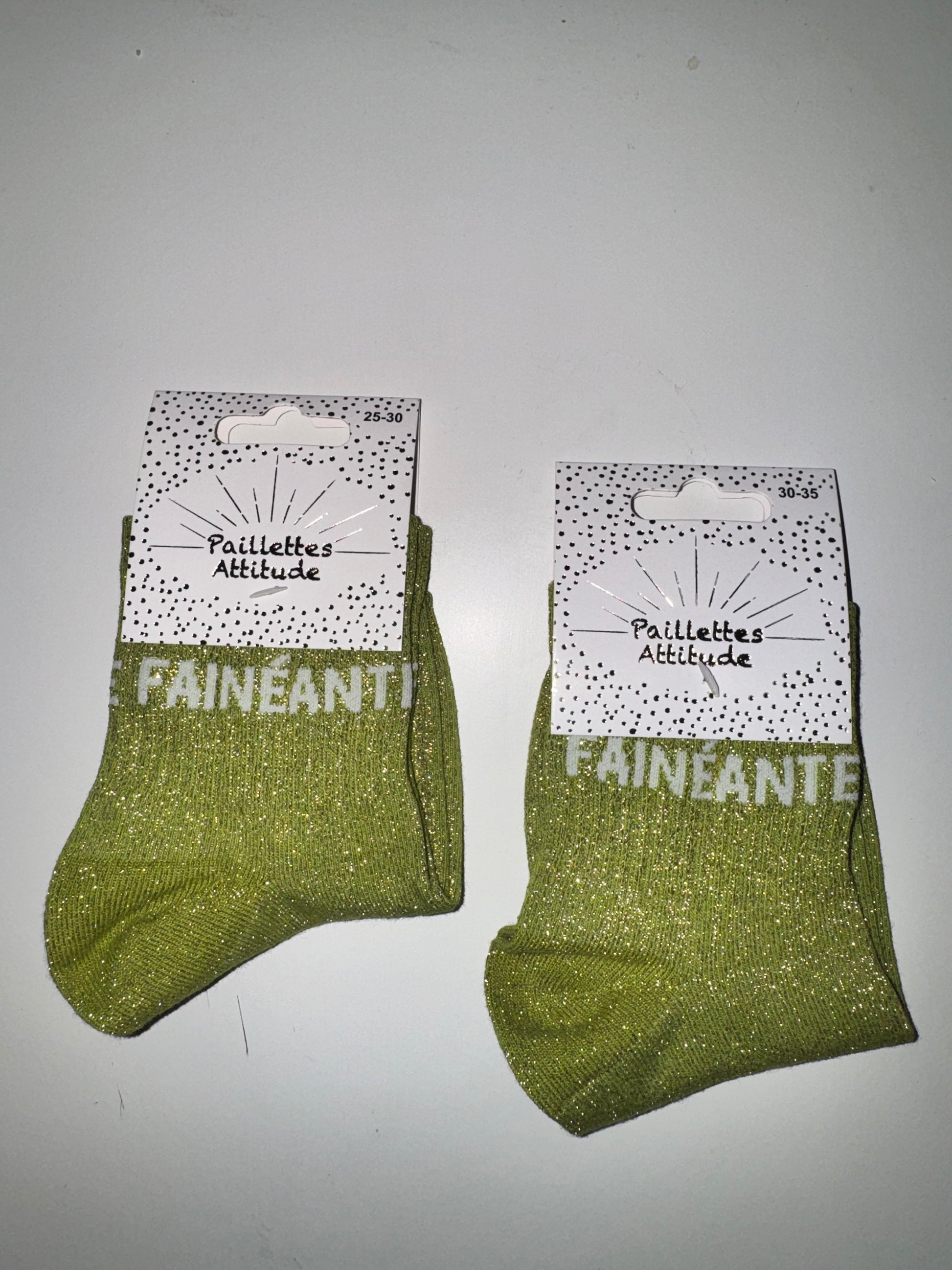Chaussette pailletée enfant FAINÉANTE