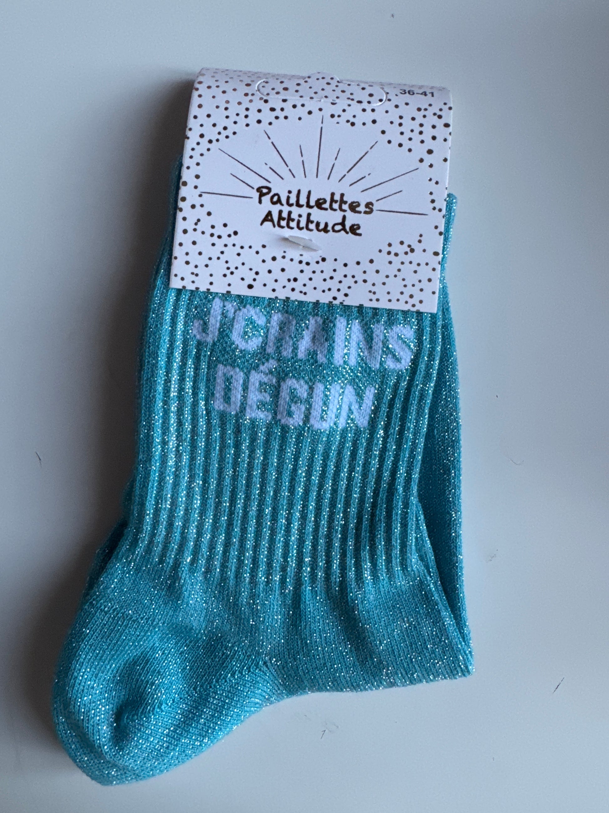 Chaussettes “J’Crains Degun” – Taille 36/41 ✨