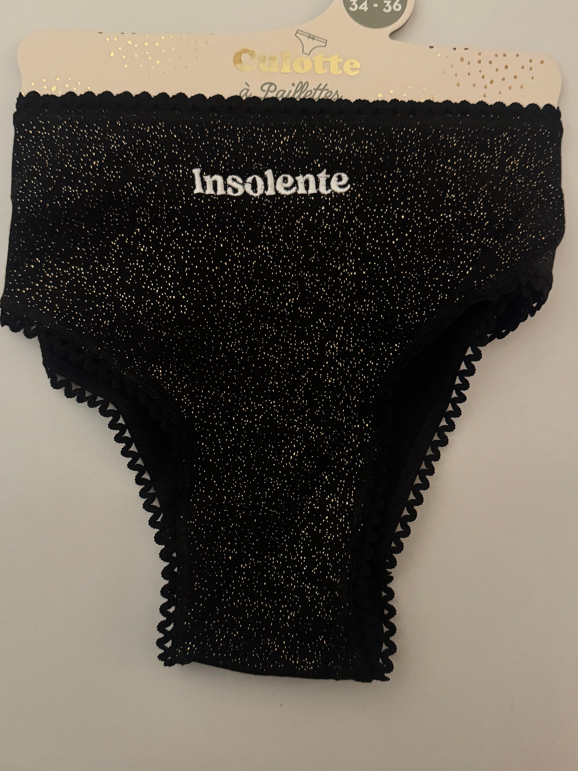 ✨ Culotte pailletée à message ✨