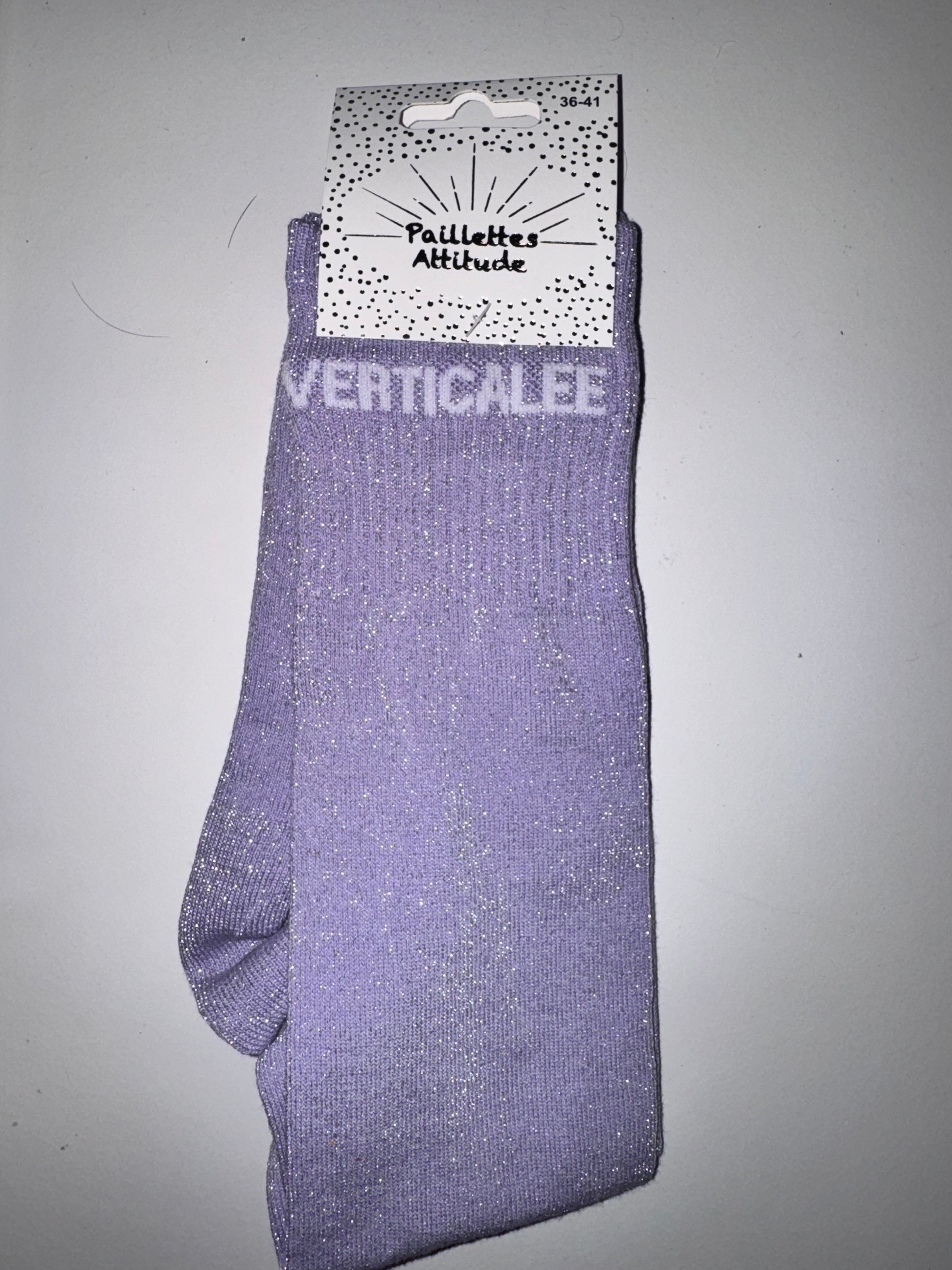 Pré commande chaussette pailletée VERTICALEEE 36/41