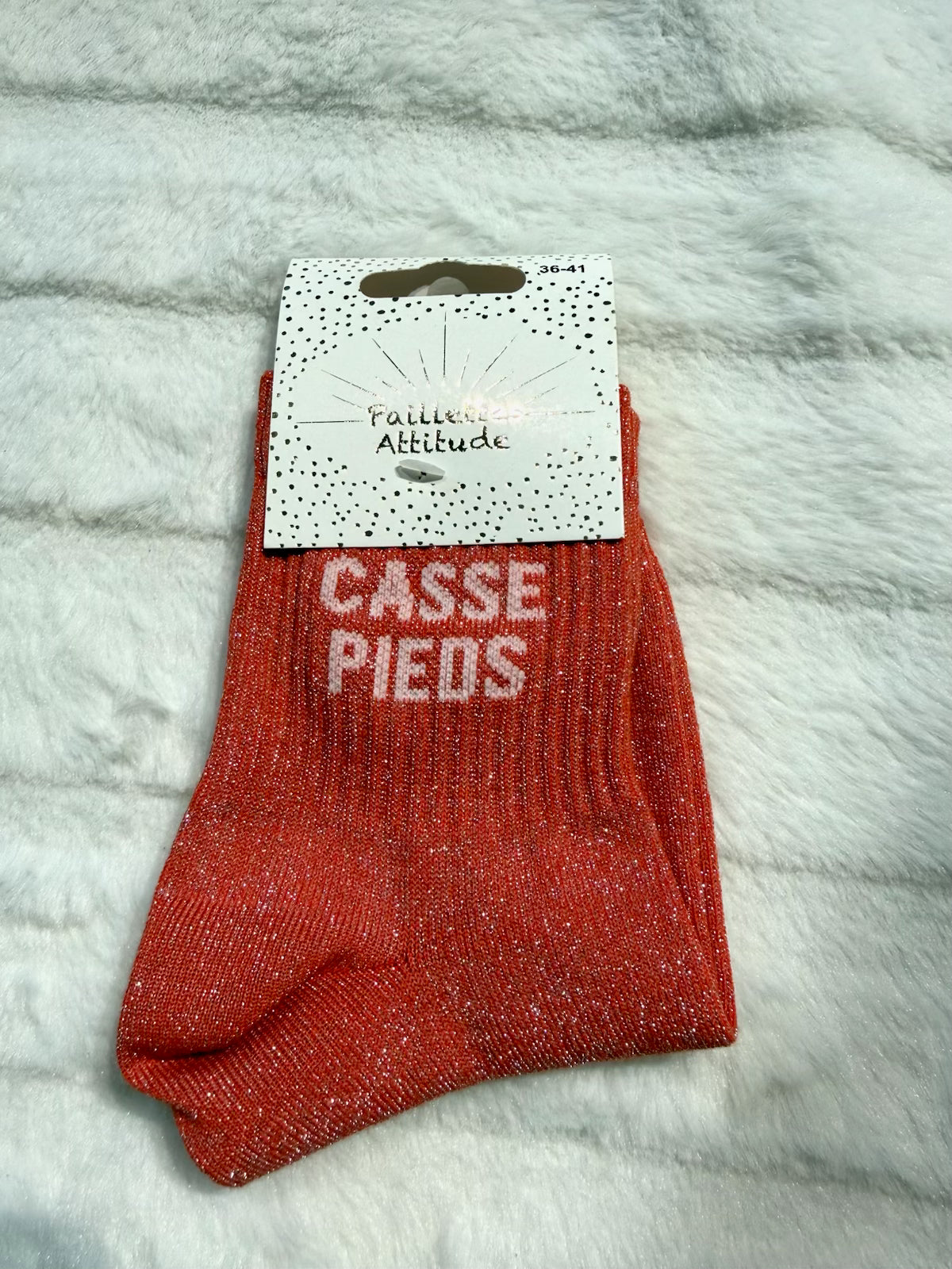 Chaussettes Pailletée « casse pied »