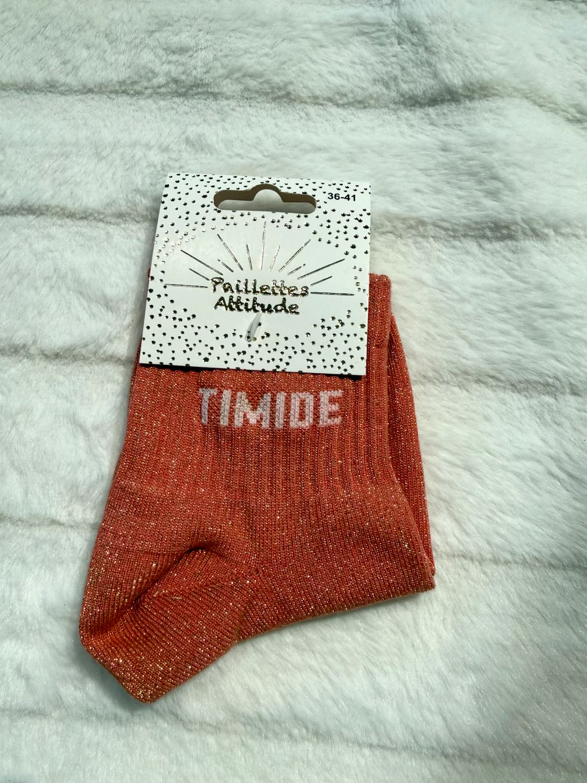 Chaussettes Pailletée « timide »