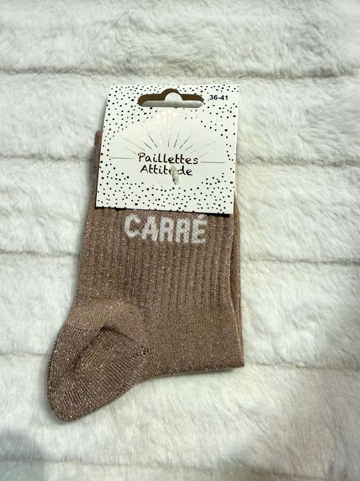 Chaussettes Pailletée « carré »