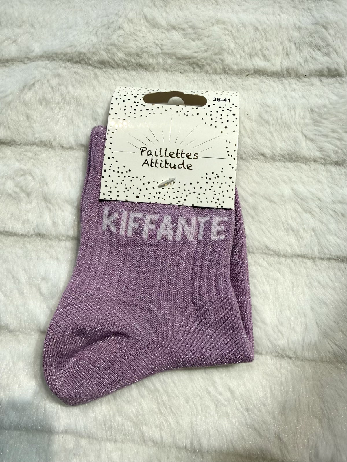 Chaussettes Pailletée « kiffante »