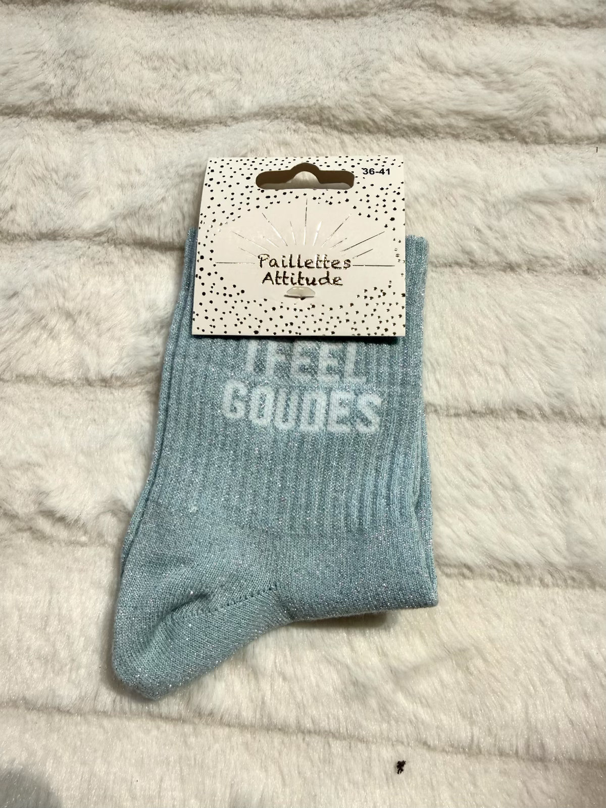 Chaussettes Pailletée « feeel goudes »