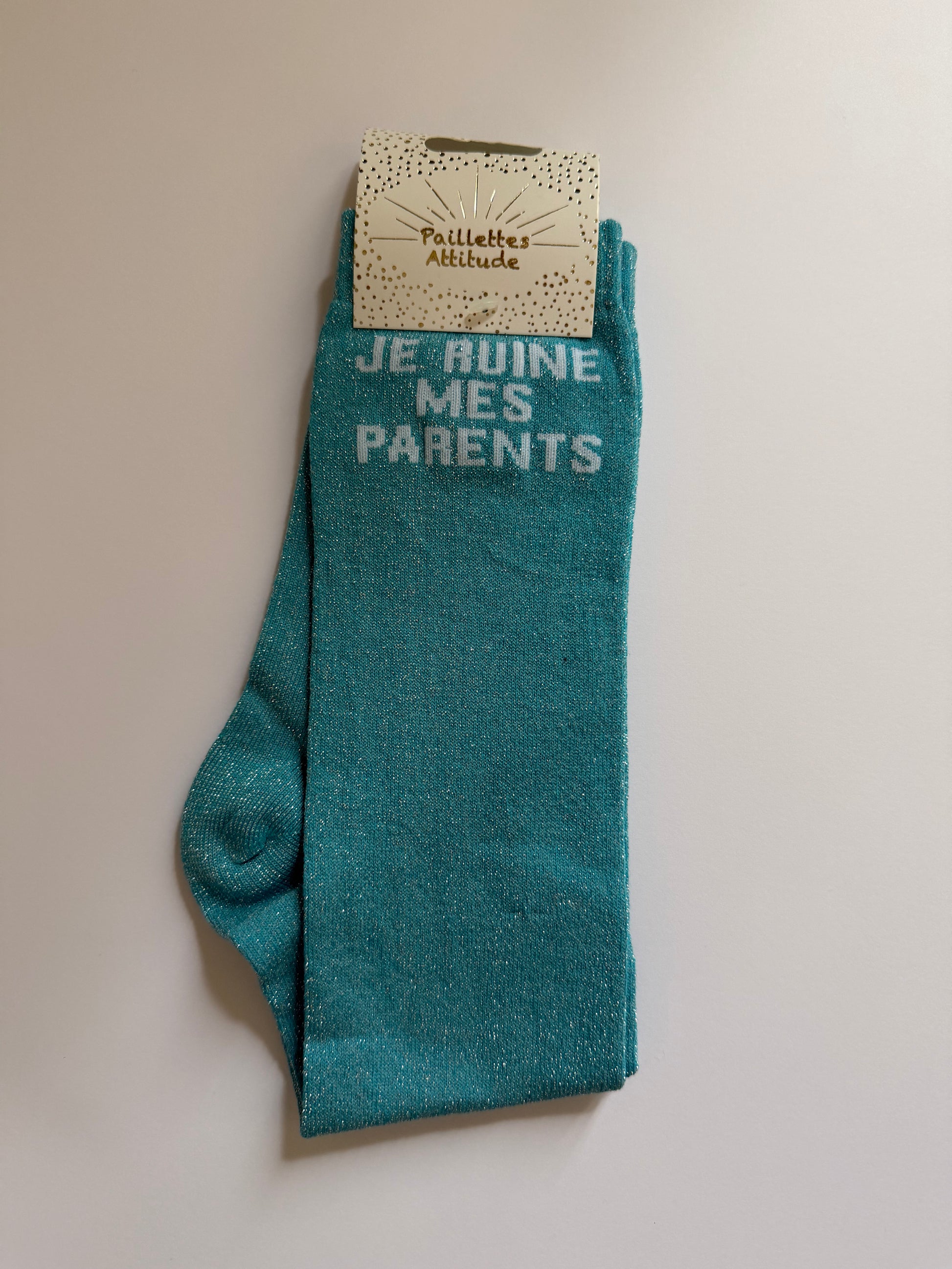 Chaussette pailletée équitation 36-41 JE RUINE MES PARENTS