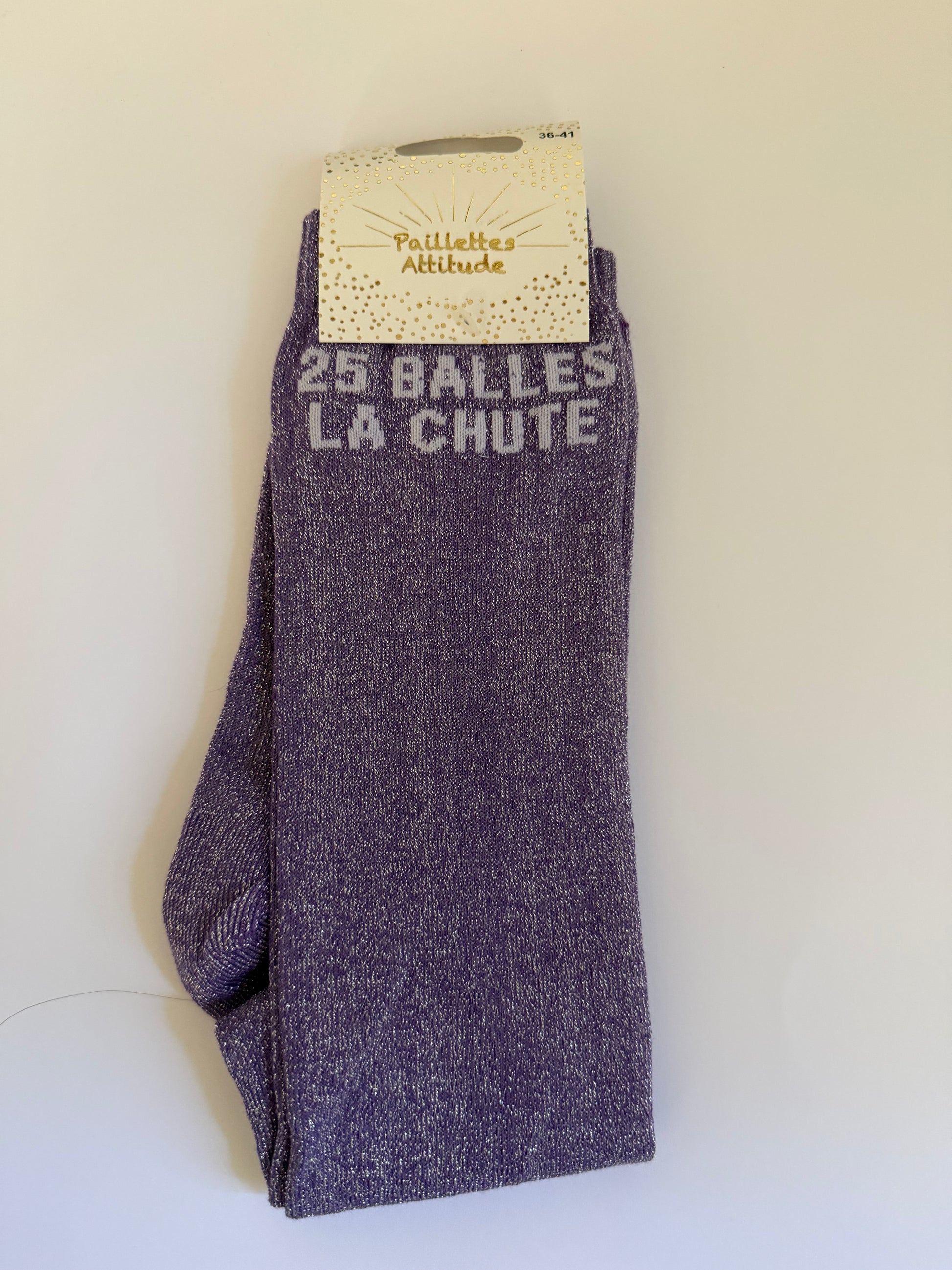 chaussette pailletée équitation 36-41 - 25 BALLES LA CHUTE