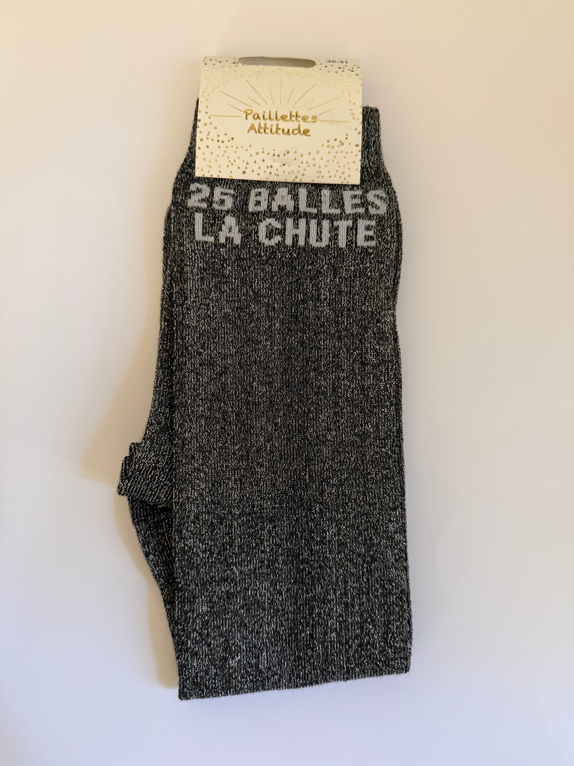 chaussette pailletée équitation 36-41 - 25 BALLES LA CHUTE