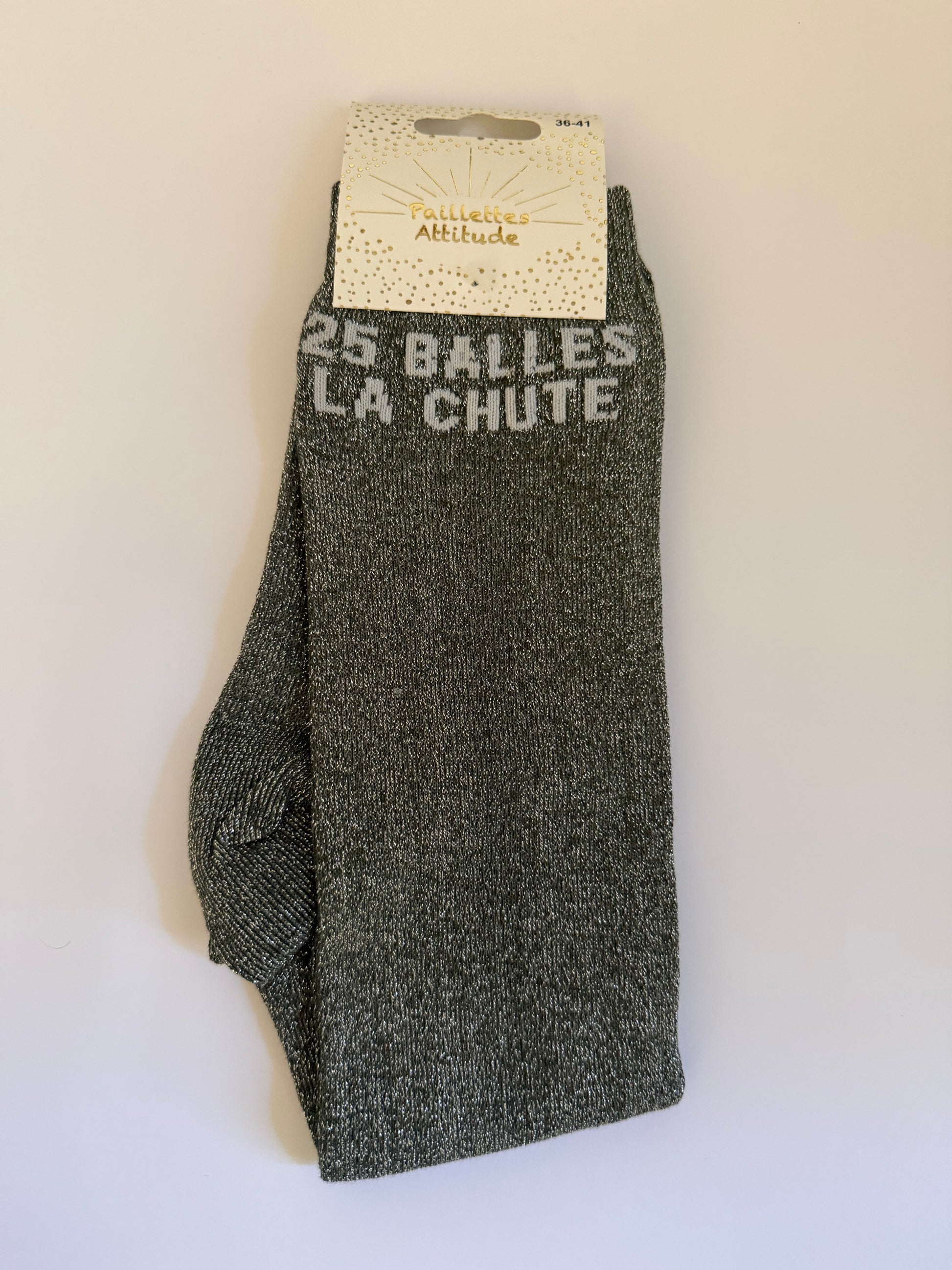 chaussette pailletée équitation 36-41 - 25 BALLES LA CHUTE