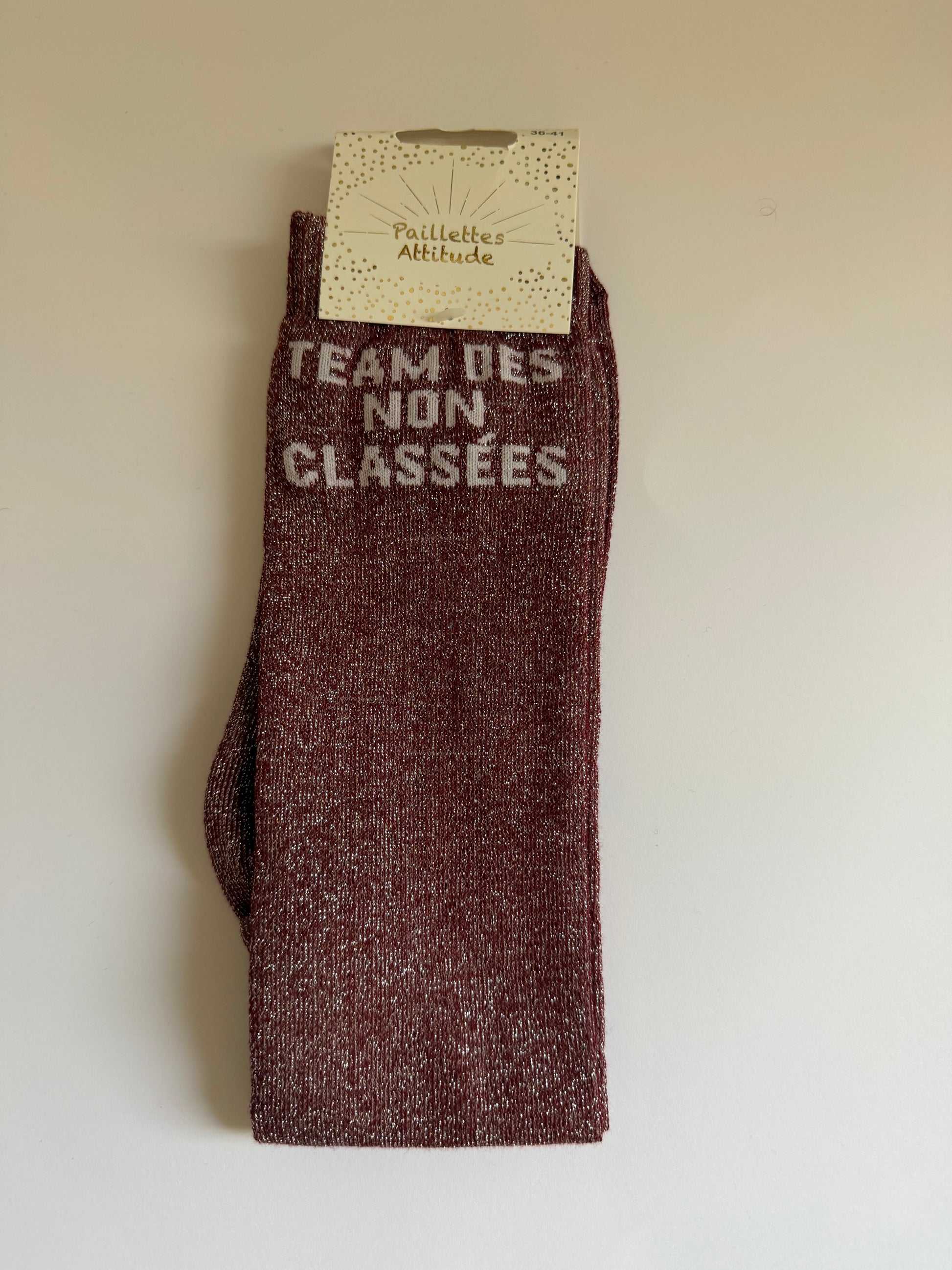Chaussette pailletée équitation 36-41 TEAM DES NON CLASSÉS
