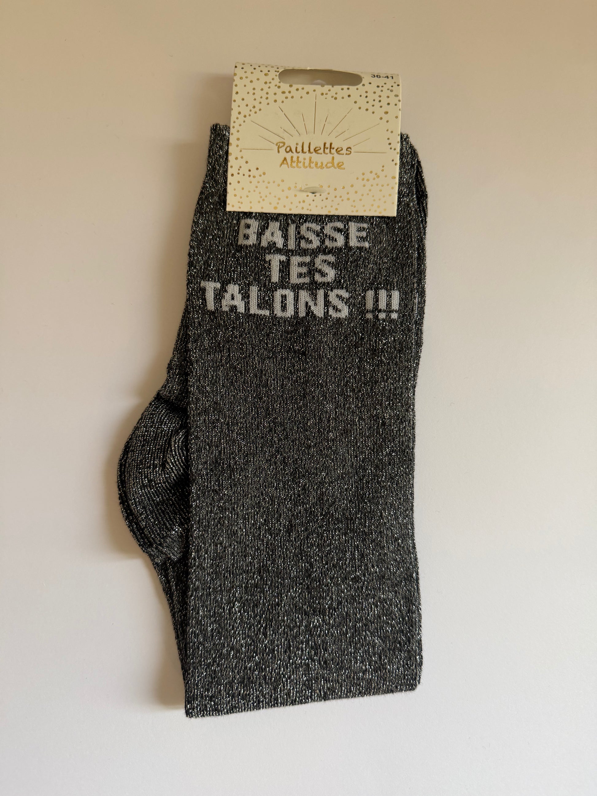 Chaussette pailletée équitation 36-41 BAISSE TES TALONS