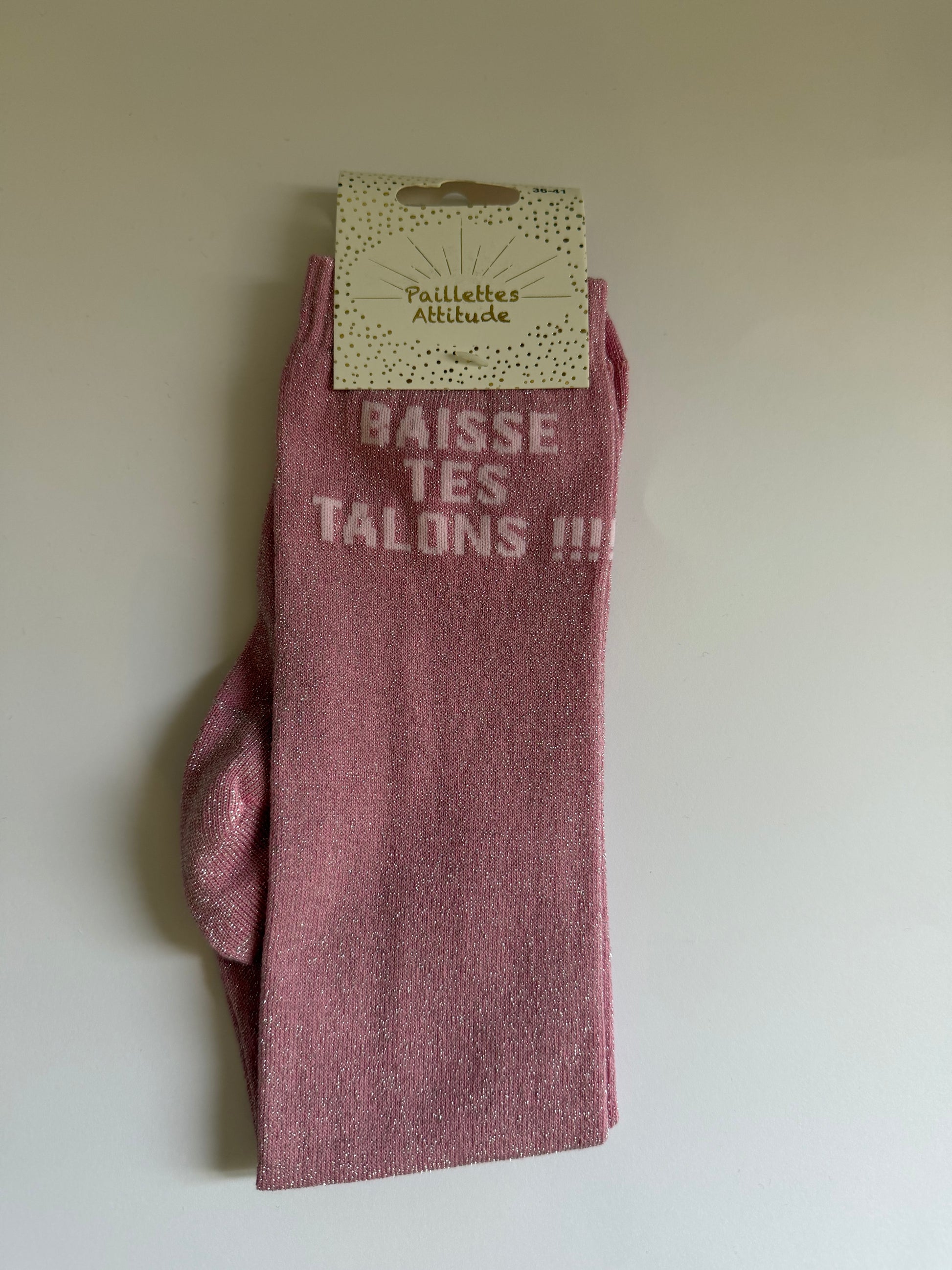 Chaussette pailletée équitation 36-41 BAISSE TES TALONS