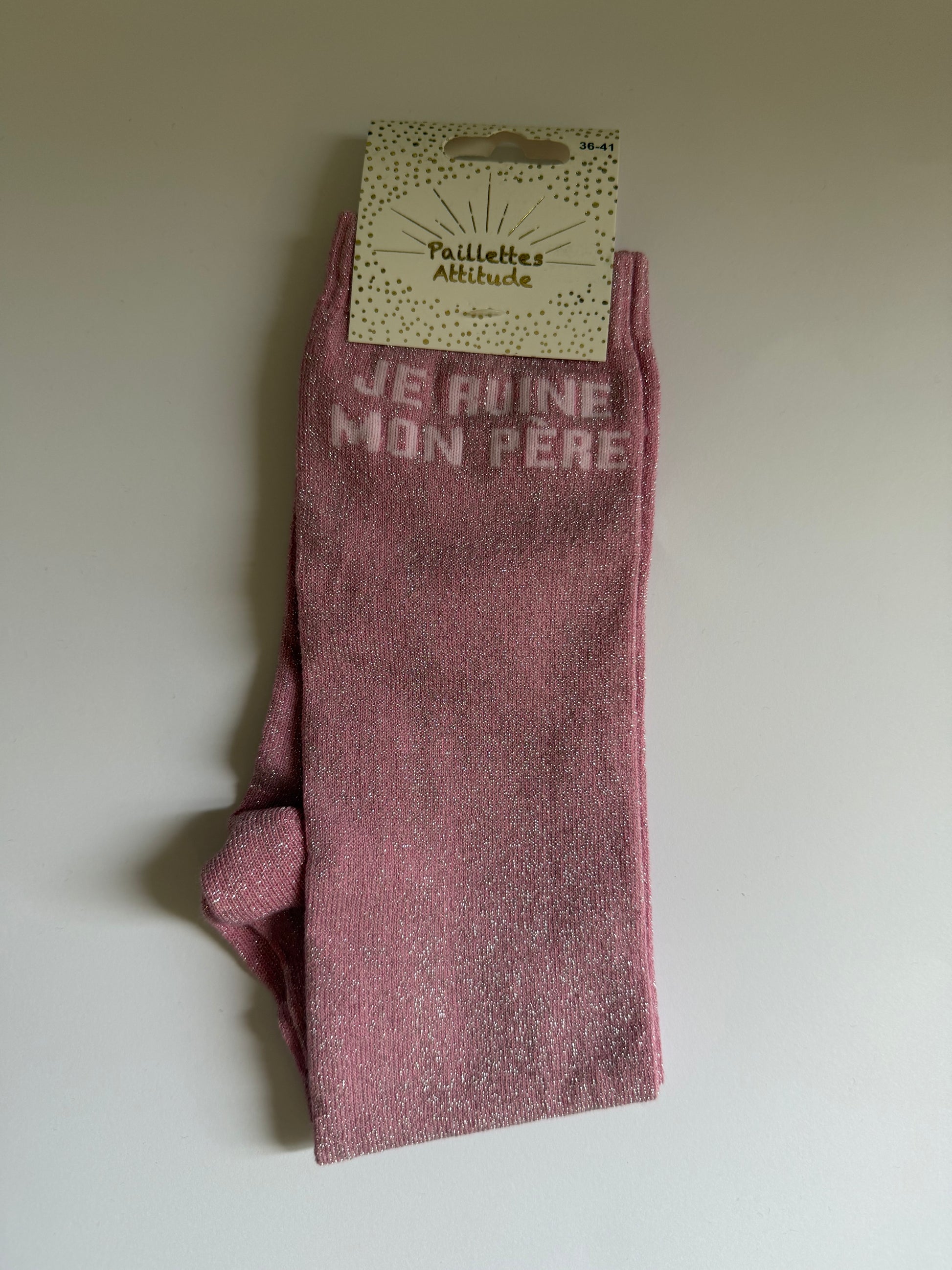 chaussette pailletée équitation 36-41 JE RUINE MON PÈRE